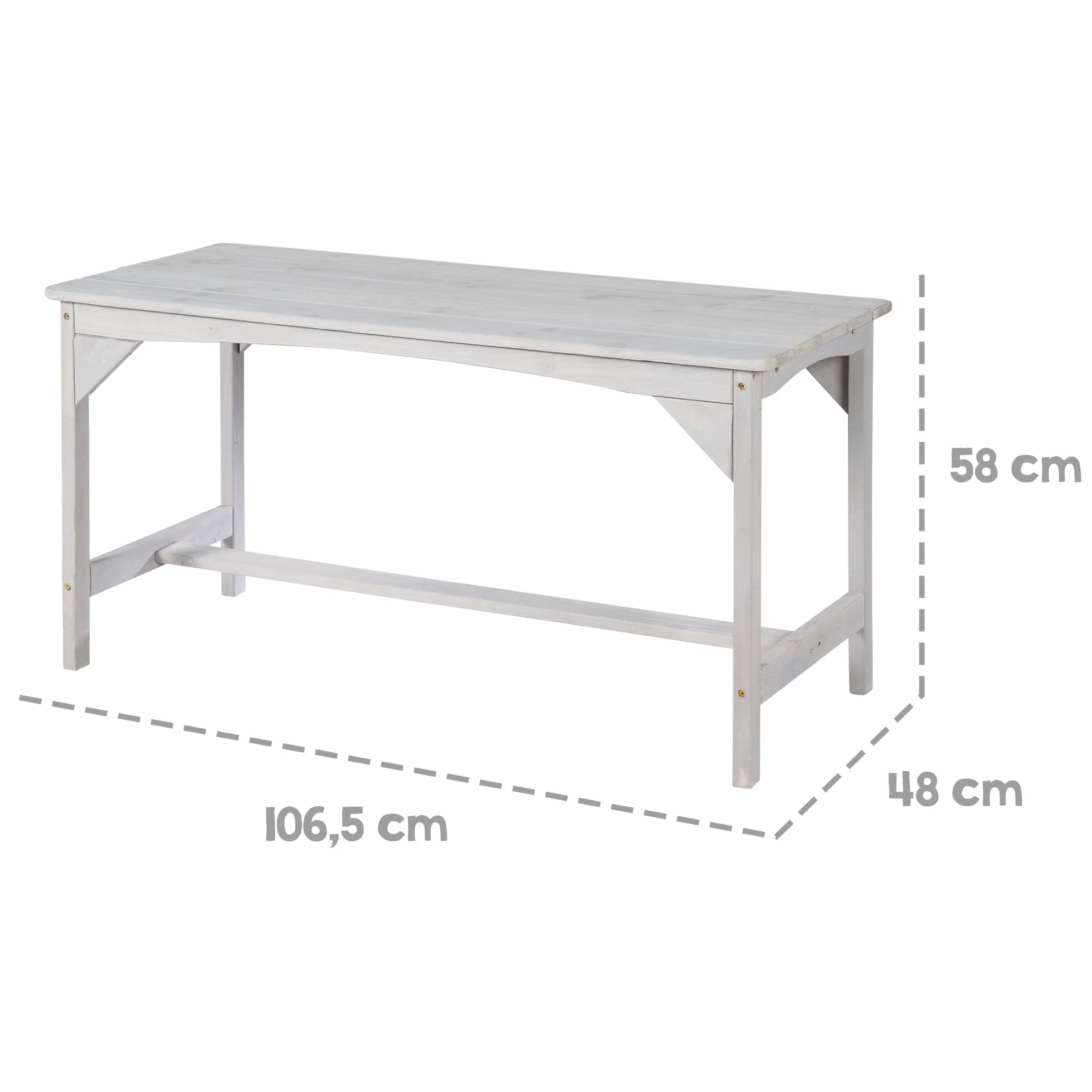 roba Set di Sedute per Bambini Picnic con Tavolo, 2 Panche, Ombrellone e Cuscini – Legno Grigio