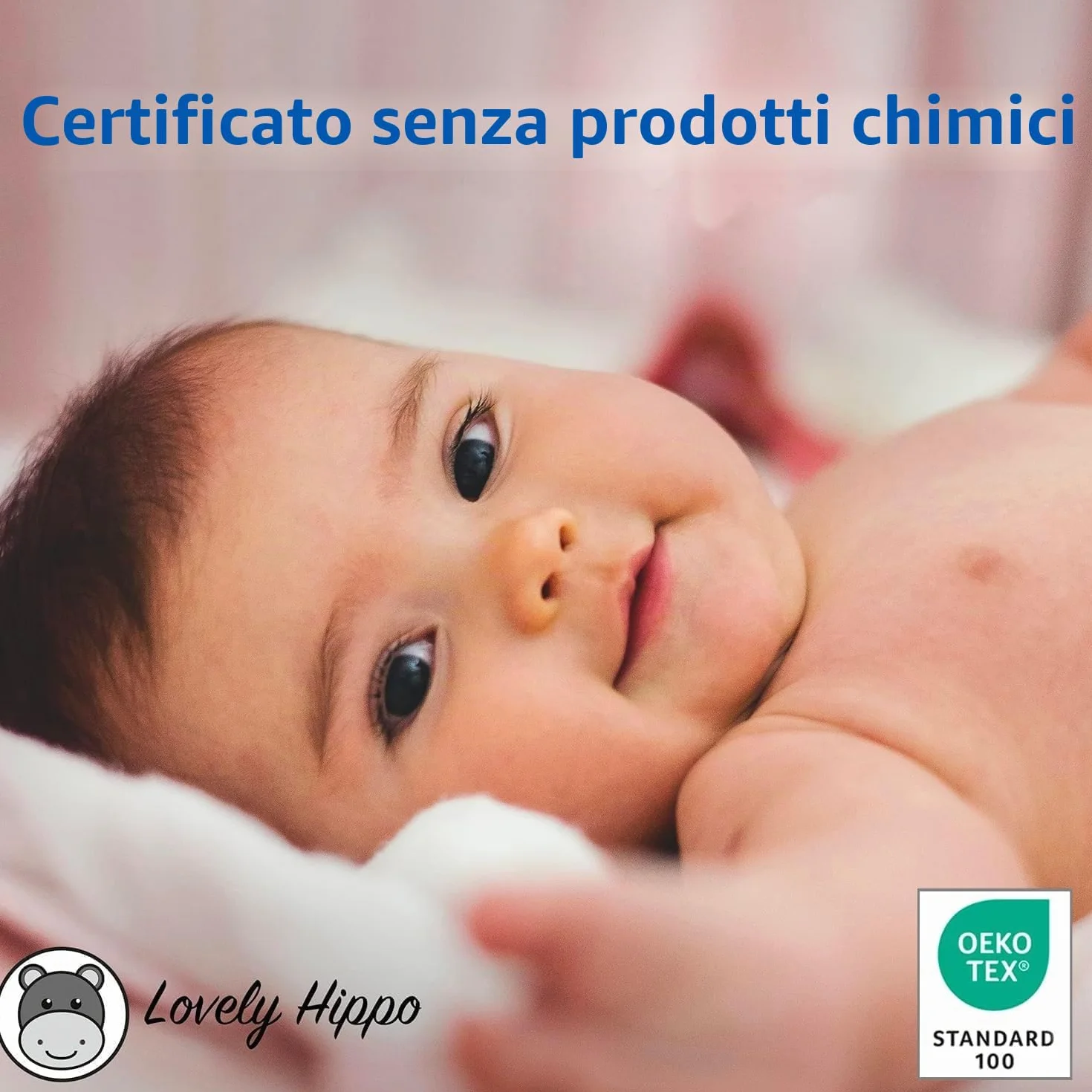Coprimaterasso per Culla 100% impermeabile Certificato Oeko-Tex 35 x 75 cm
