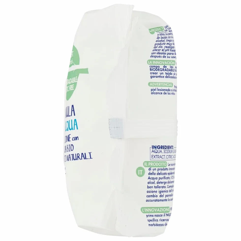 Fria Baby Sensation Acqua Pura Salviette per Cambio Pannolino, 98% Acqua Purificata, 70 Salviette
