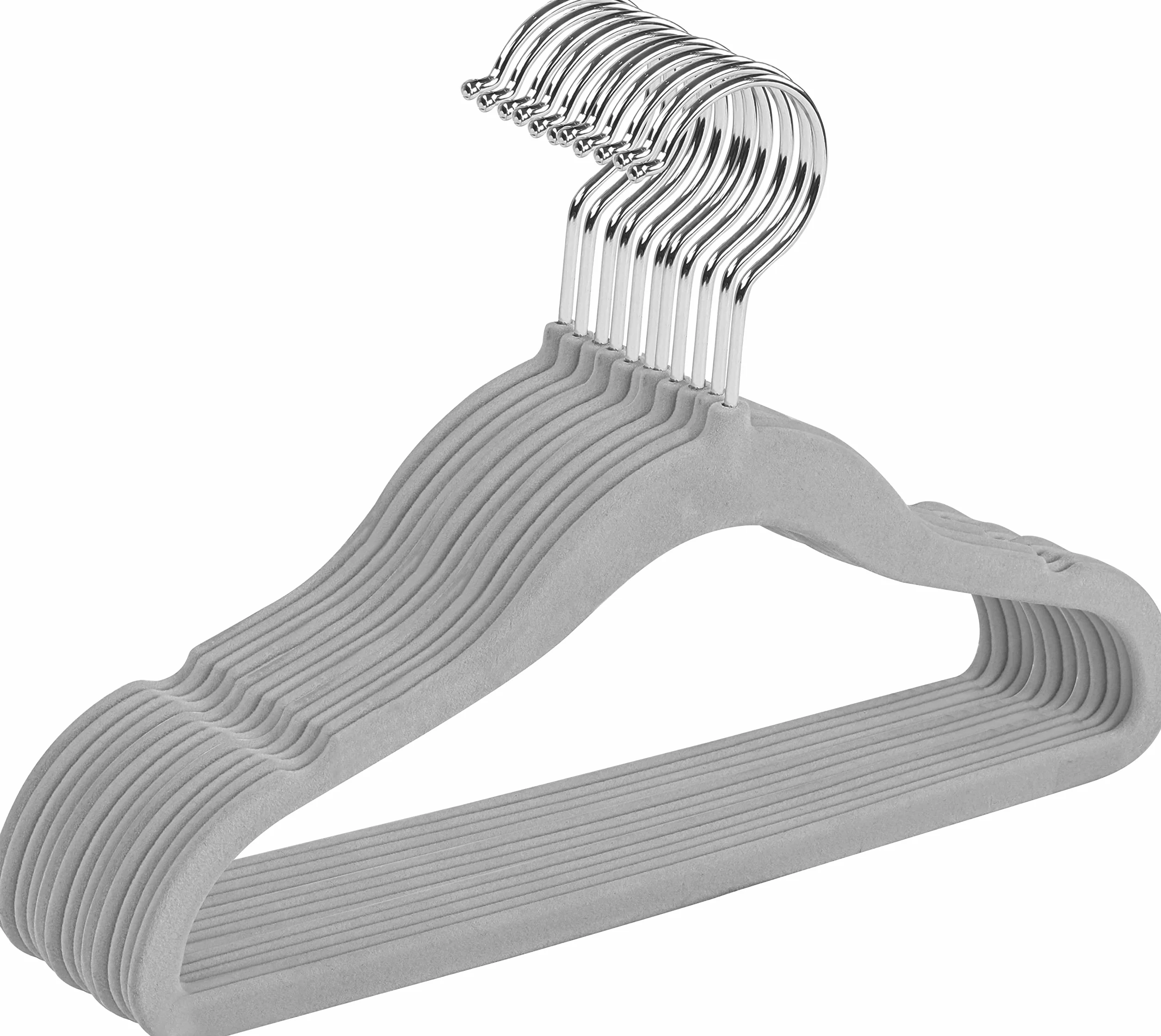 Utopia Home Grucce per bambini in velluto 28 cm Grigio Confezione da 30