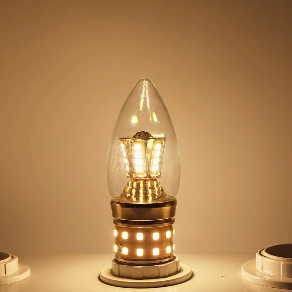Lampada da Notte per Camera da Letto 20 lampadine a LED a Candela da 9 W C35 con Attacco E14, Bianco Caldo 2700 K, 850 lm, equivalenti a lampadine a incandescenza da 80 W