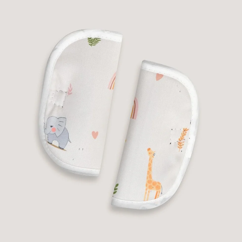 Materassino per passeggino universale Interbaby Safari Beige 100% cotone 84 x 34 cm traspirante