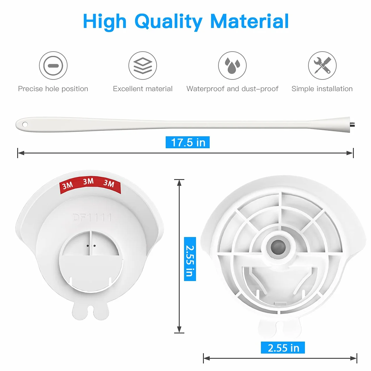 HOLACA Nooi e Supporto flessibile baby monitor fotocamera 2K telecamera sorveglianza interna bianco