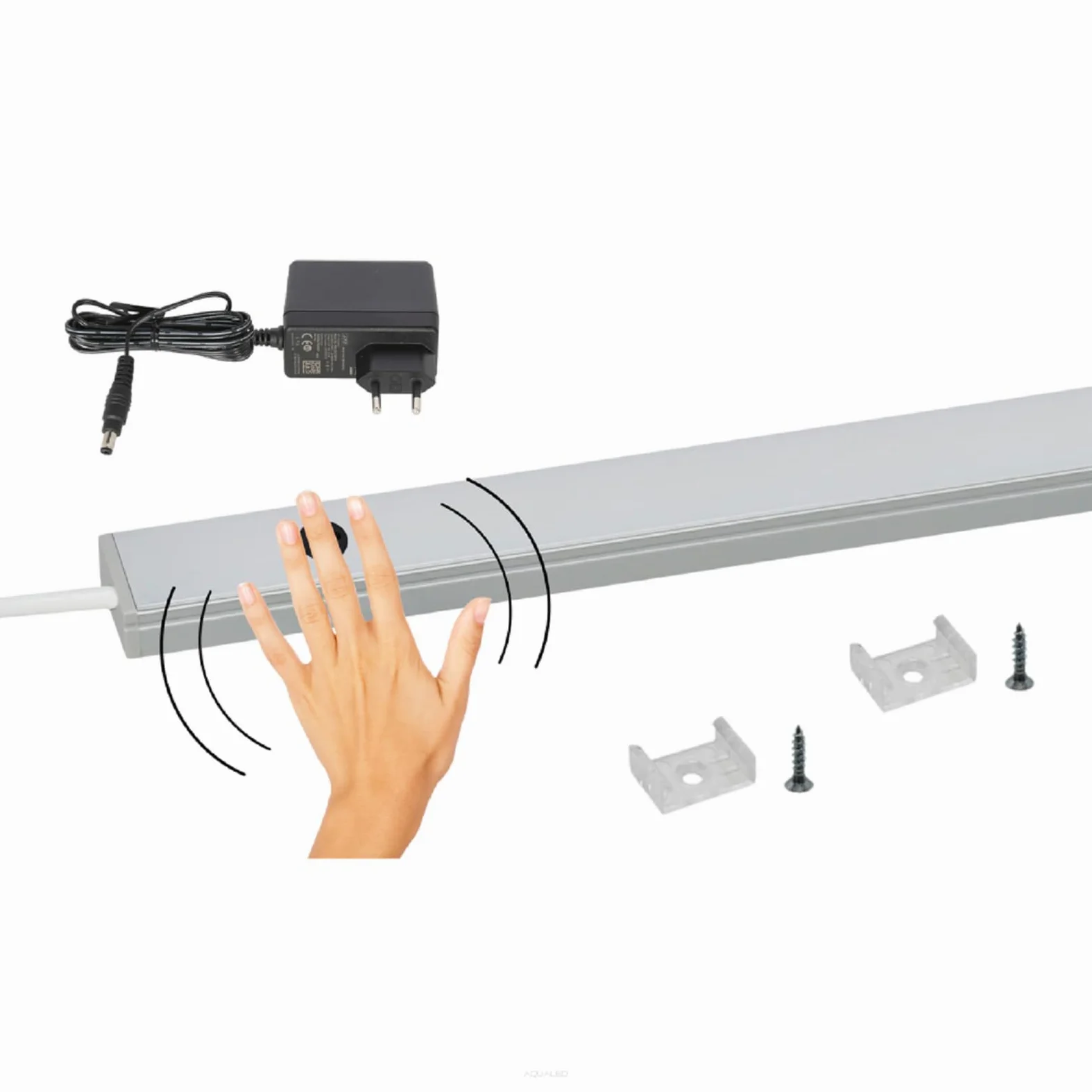 QLS Luce LED sottopensile 80 cm 4000K con sensore neutra | Ideale per cucina, mobili e mensole, comando senza contatto e tecnologia LED 12 V a basso consumo