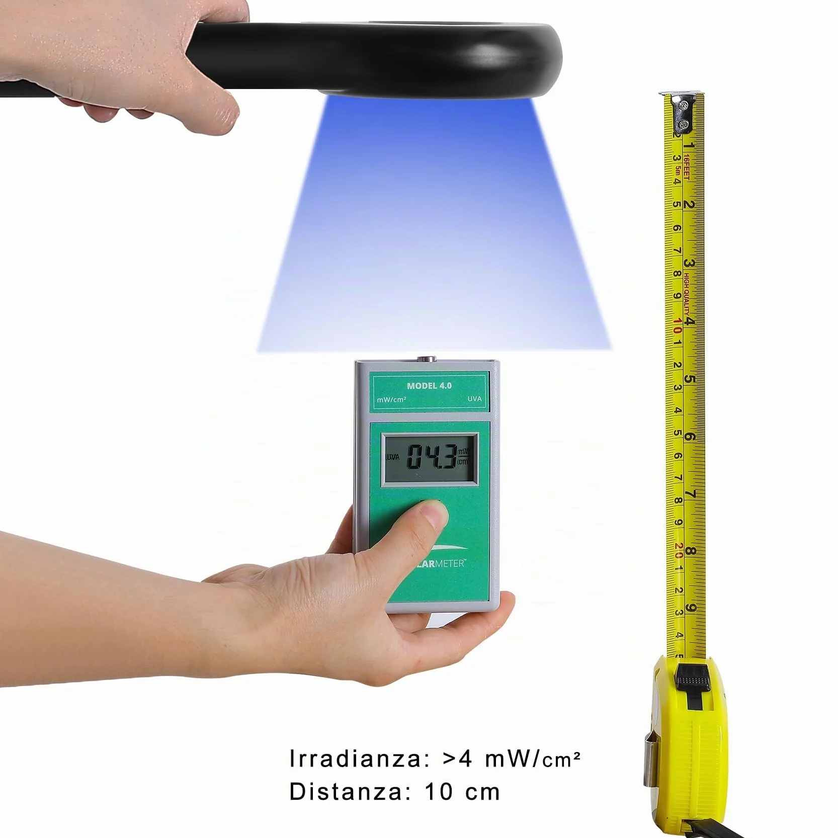 Lampada di Wood per analisi della pelle, LED UV Luce Nera