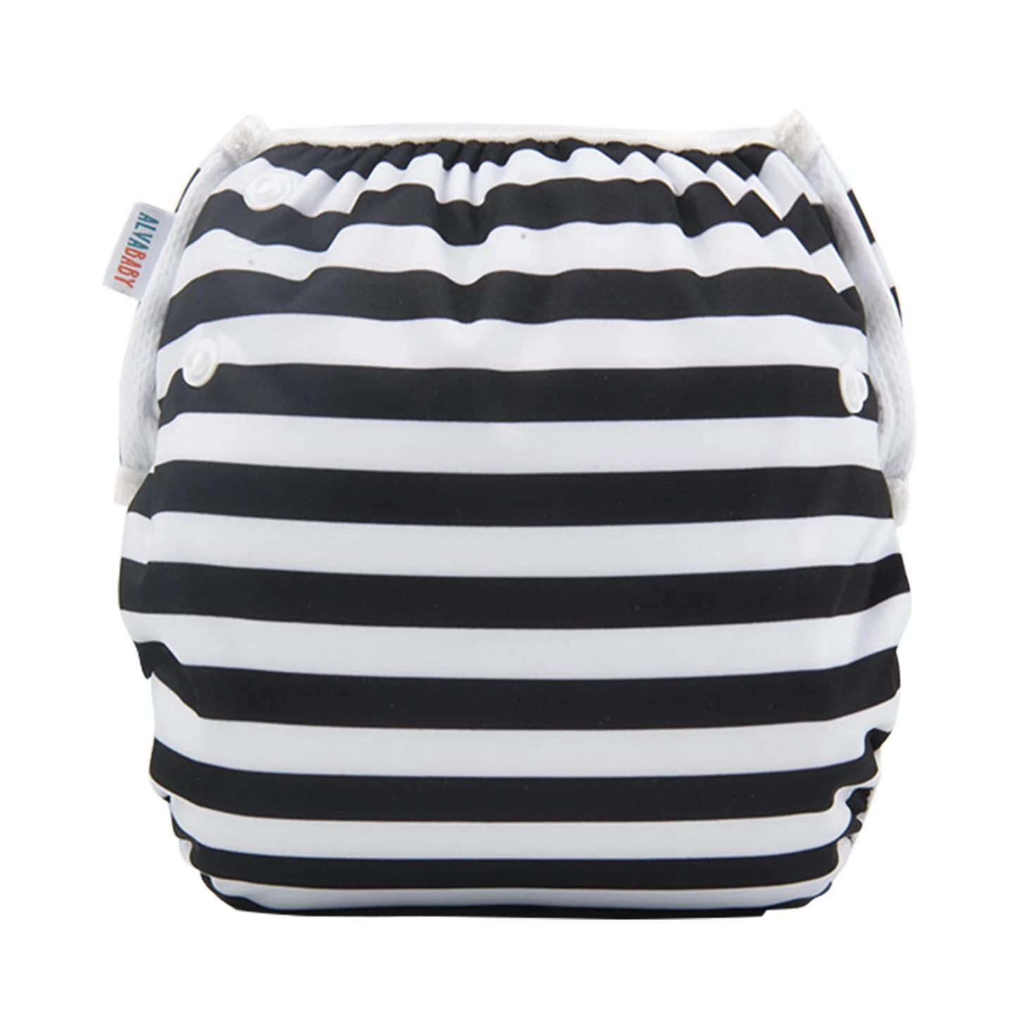 ALVABABY Nuoto Pannolini 3 pz Snap One Size Riutilizzabile Regolabile 0-2 Anni