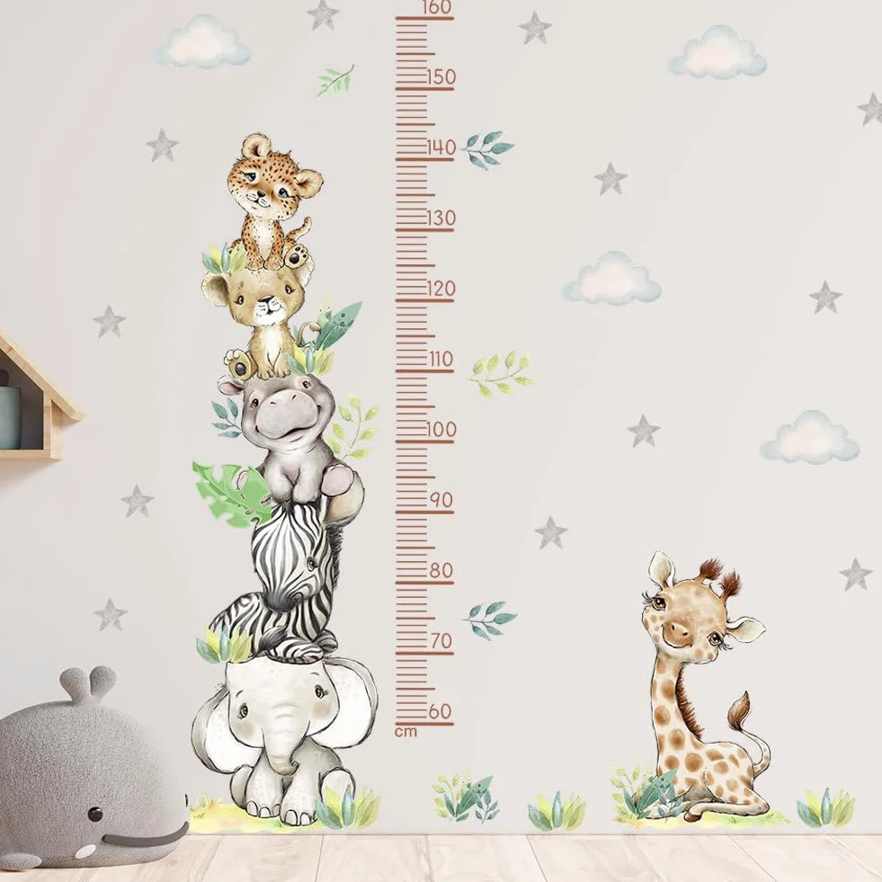 Metro da Parete per Bambini Grafico di Crescita adesivo Tabella Altezza Wall Stickers