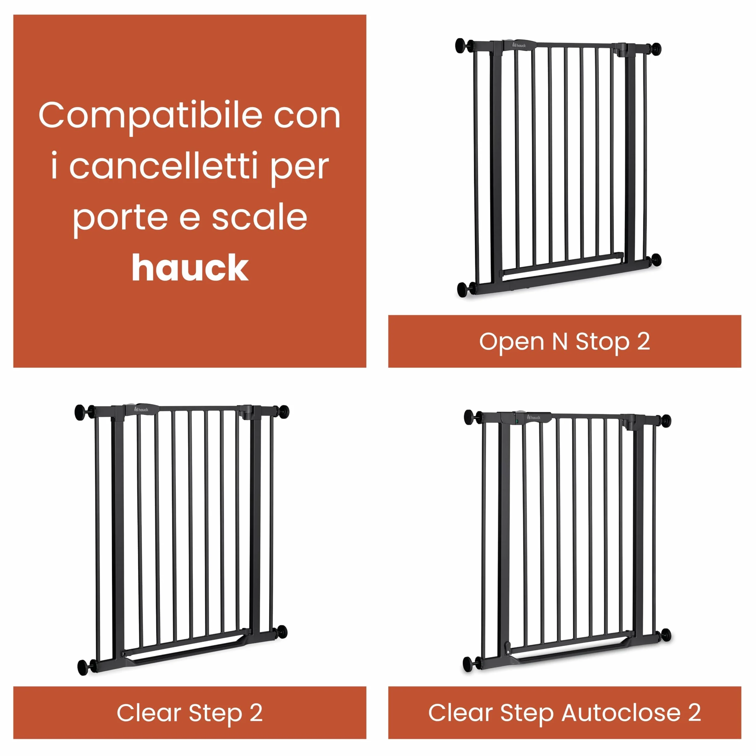 Hauck Estensione da 21 cm Nero Compatibile con Cancelletto di Sicurezza Open N Stop 2 Clear Step 2 Autoclose N Stop 2 Accessorio per Cancellino per Bambini e Cani Solo per Interno