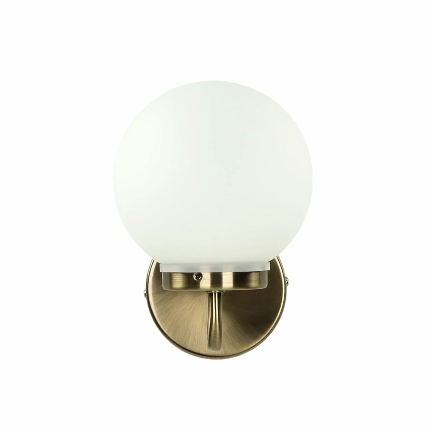 Lampada da parete per interni inox classe IP20 Applique bagno dal design in Art Nouveau stile Liberty effetto bronzo bianco E14