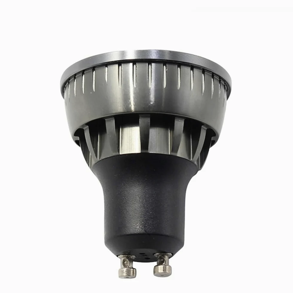 Fengyan Lighting, Confezione da 10, faretti LED COB lampadina dimmerabile GU10 5W AC220V 50MM lampada for illuminazione domestica in alluminio for interni(Warm White)