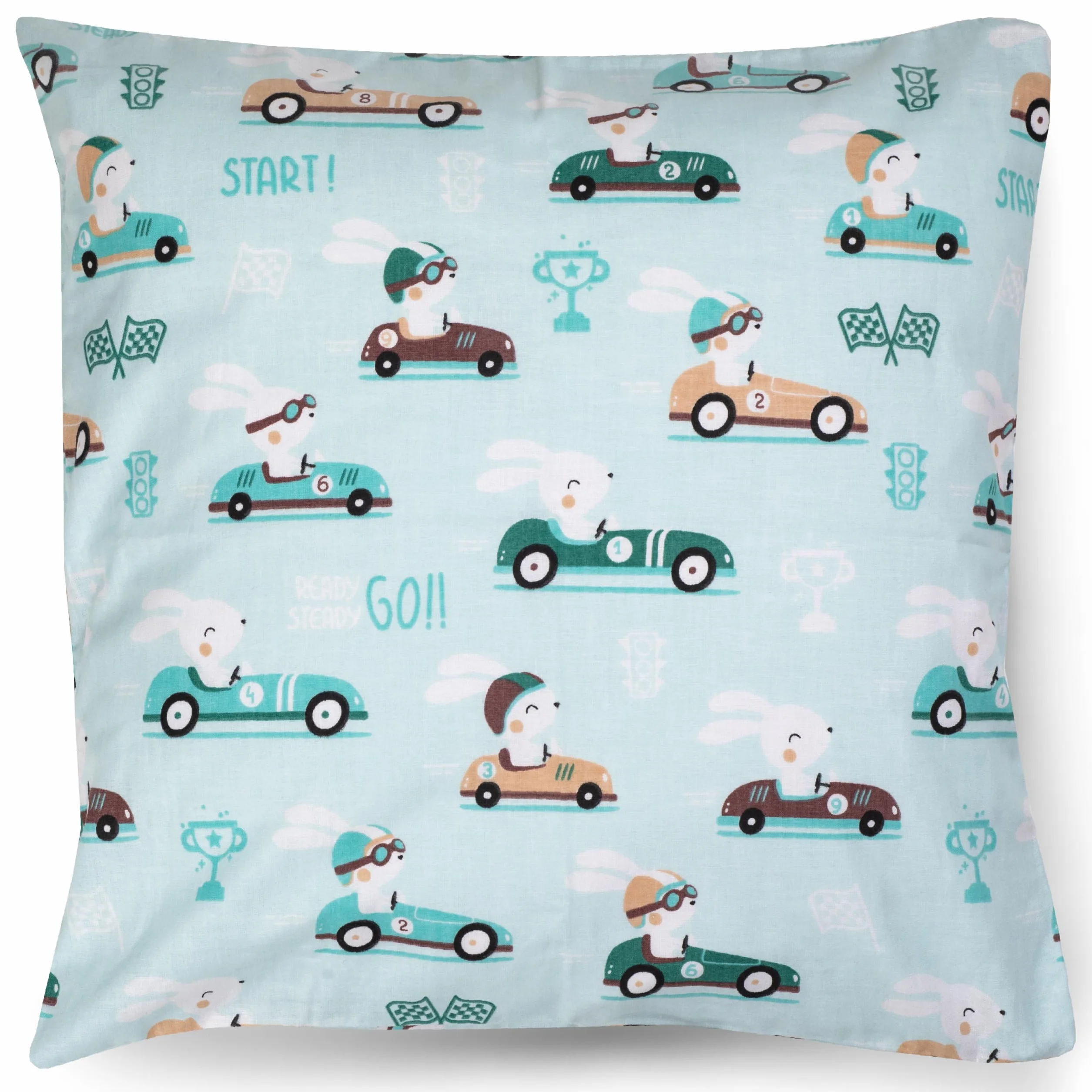 PinkZebra Federa per cuscino 80x80 cm 100% cotone Ecotex Standard 100 con chiusura lampo