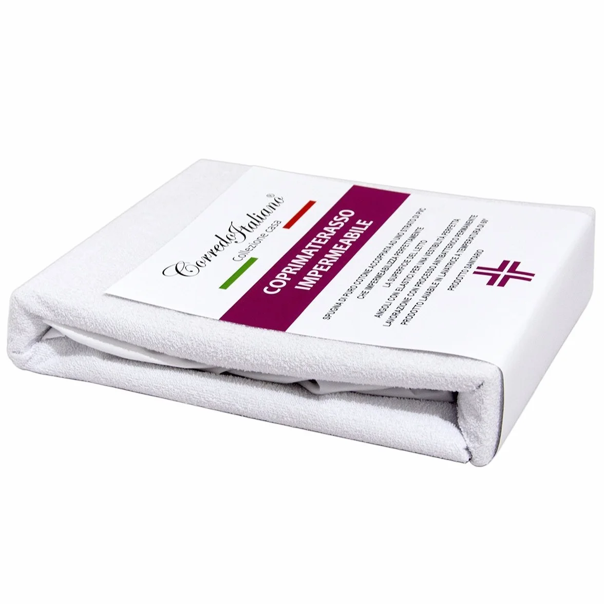 Coprimaterasso Lettino Neonato Impermeabile 60x130 cm Angoli Elastici Antibatterico Antiacaro