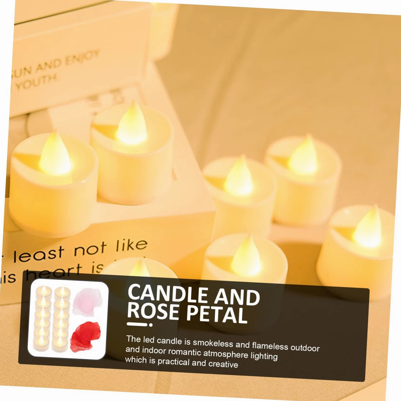 VICASKY 5 Set Candele LED Fiamma con per Decorazioni Romantiche Atmosfera e per Matrimoni e Feste