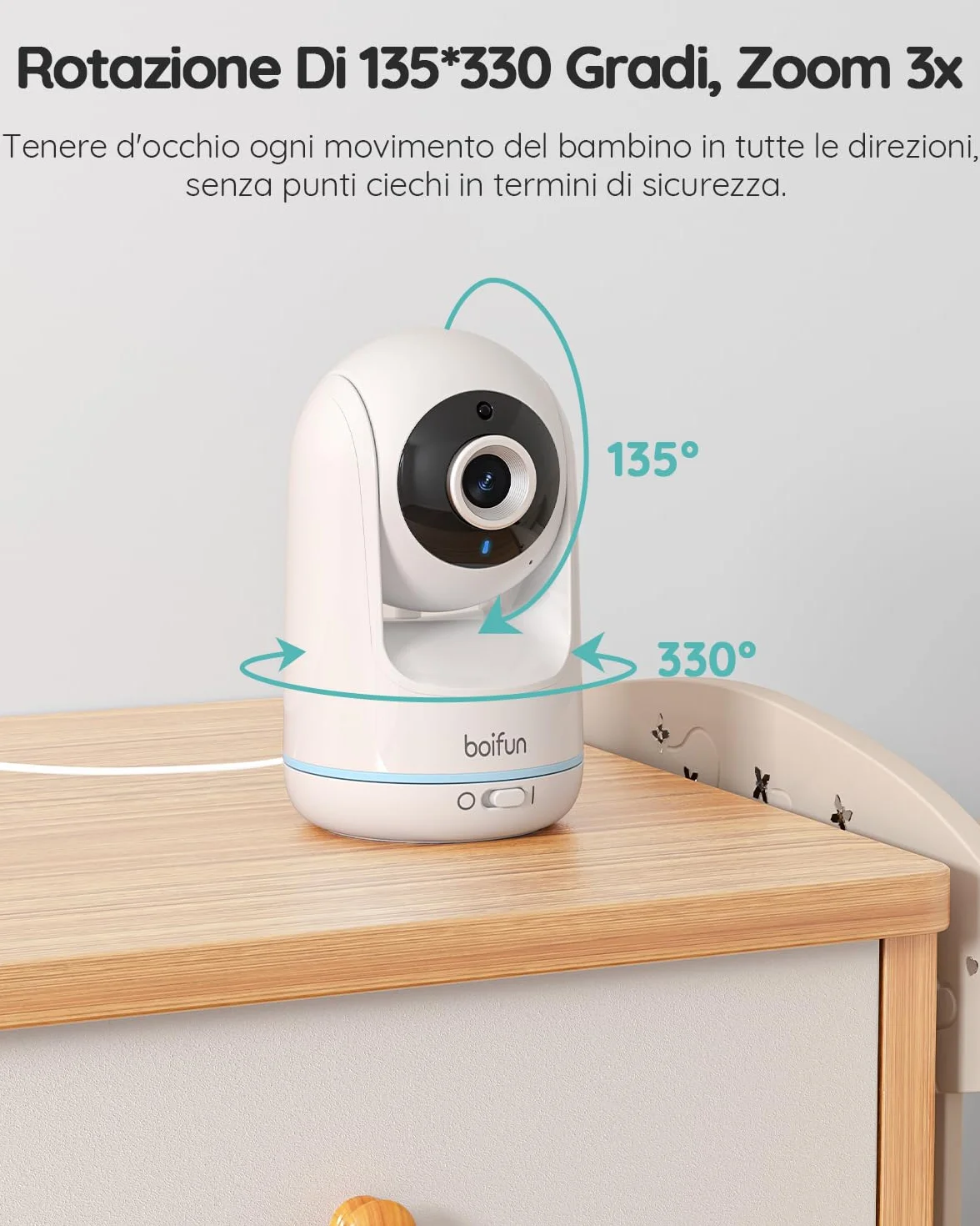 BOIFUN Fotocamera Singola Baby Monitor VB805