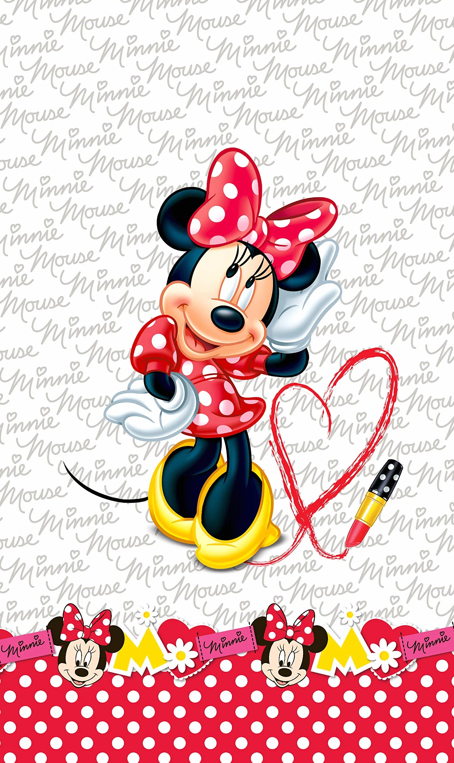 AG Design Minnie Mouse Rossetto Disney Tende Bambini Cotone Multicolore 140x245 cm