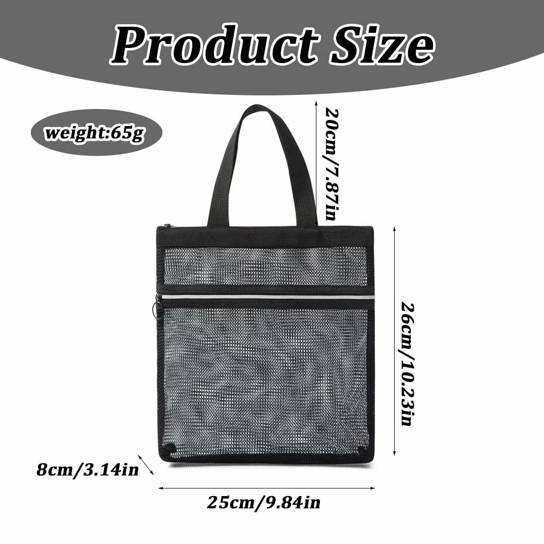 Borsa da Doccia Portatile a Rete, Nylon con Cerniera, Ad Asciugatura Rapida