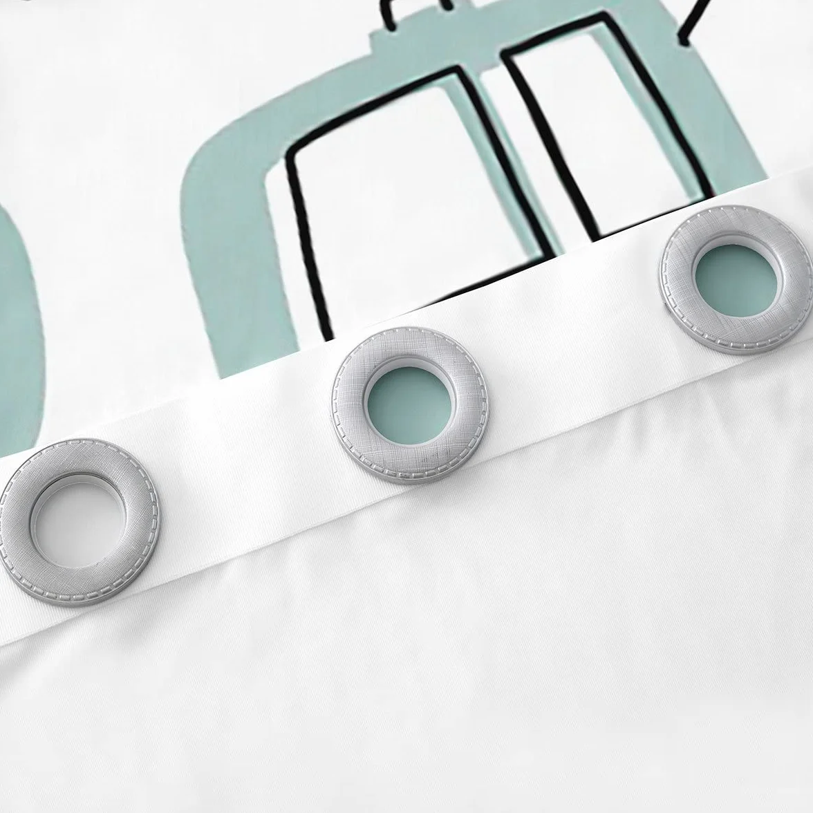 Tende per bambini con motivi di automobili 132 x 228 cm 2 pannelli