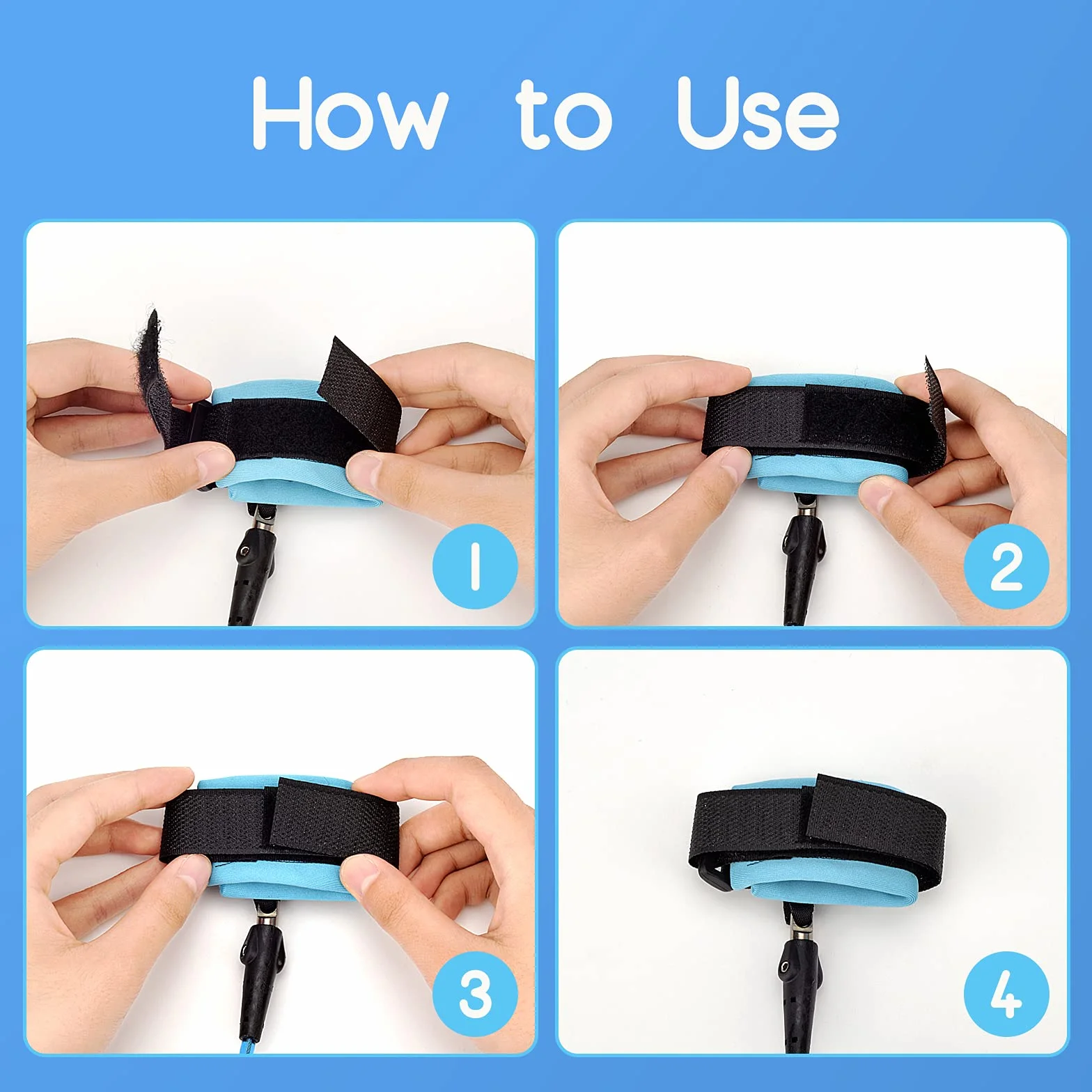 Bracciale Sicurezza Bambino Anti-Perso Portatile Blu, Primi Passi Cintura Mano