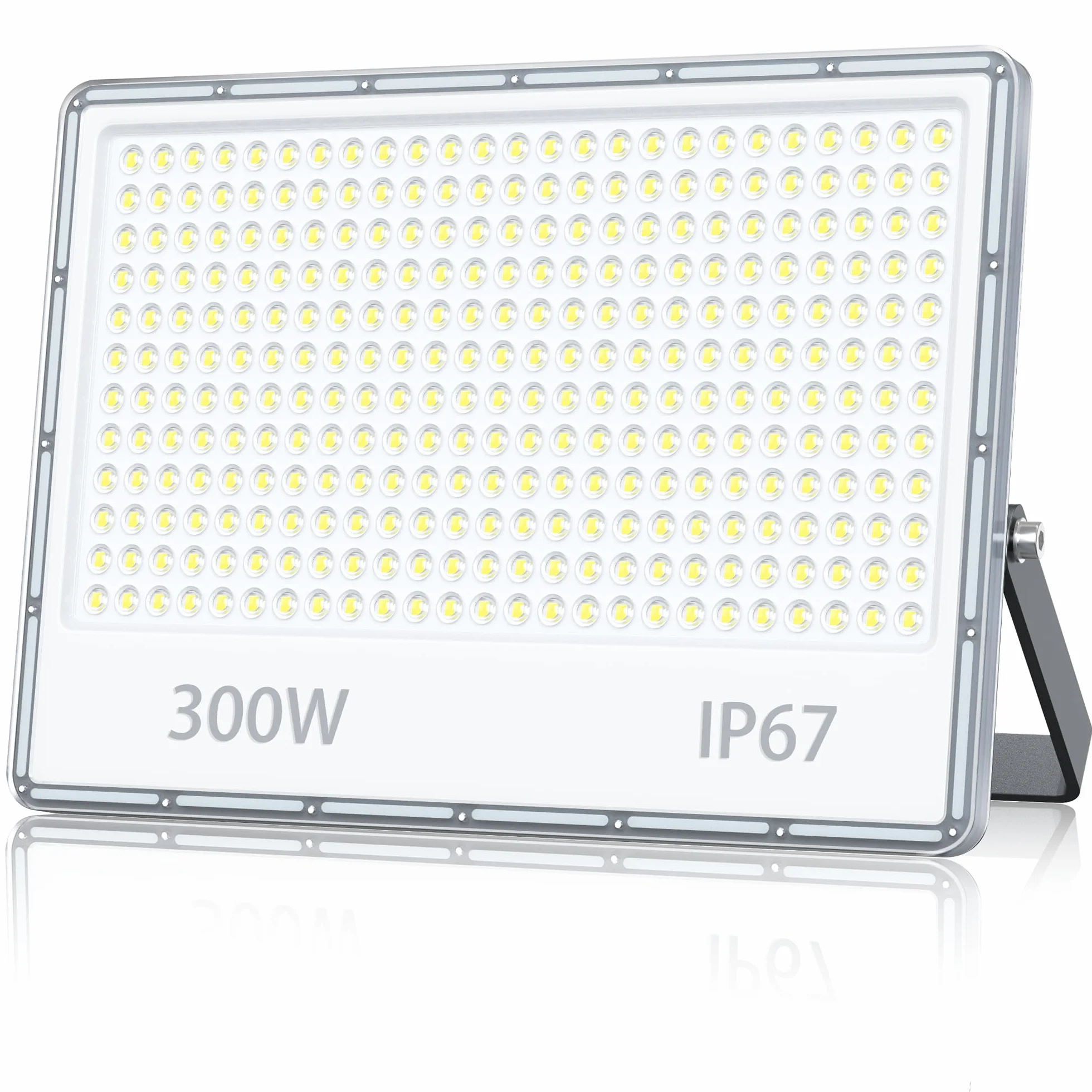 Faretto LED da Esterno 300W, Fari a LED da Esterno 30000LM 6500K Bianco Freddo Impermeabile IP67 per Faro Giardino(1 Pezzi)