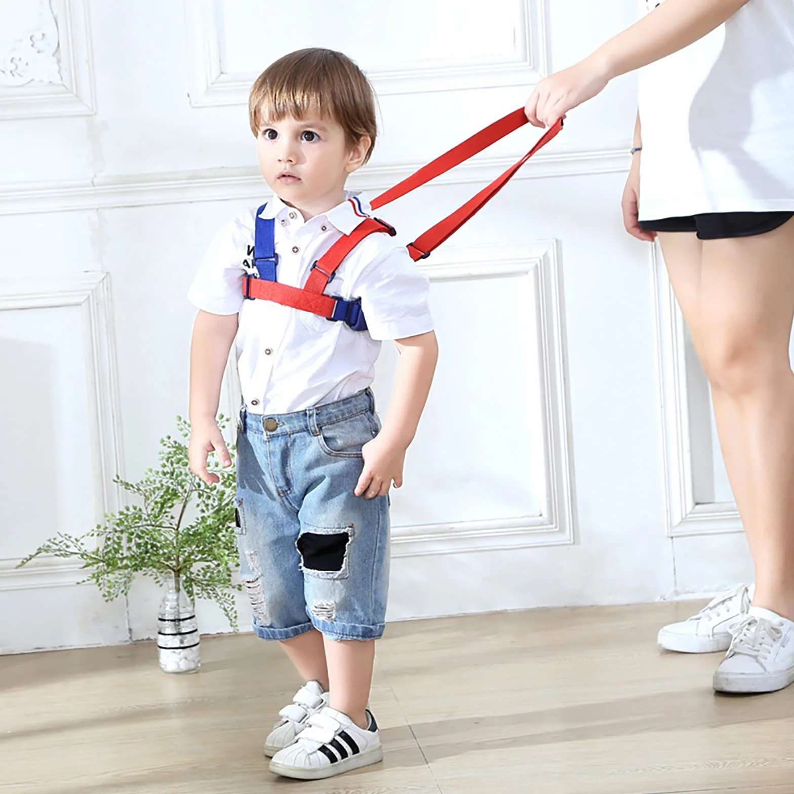 Cintura di Sicurezza per Bambini Regolabile Guinzaglio Primi Passi Imbracatura