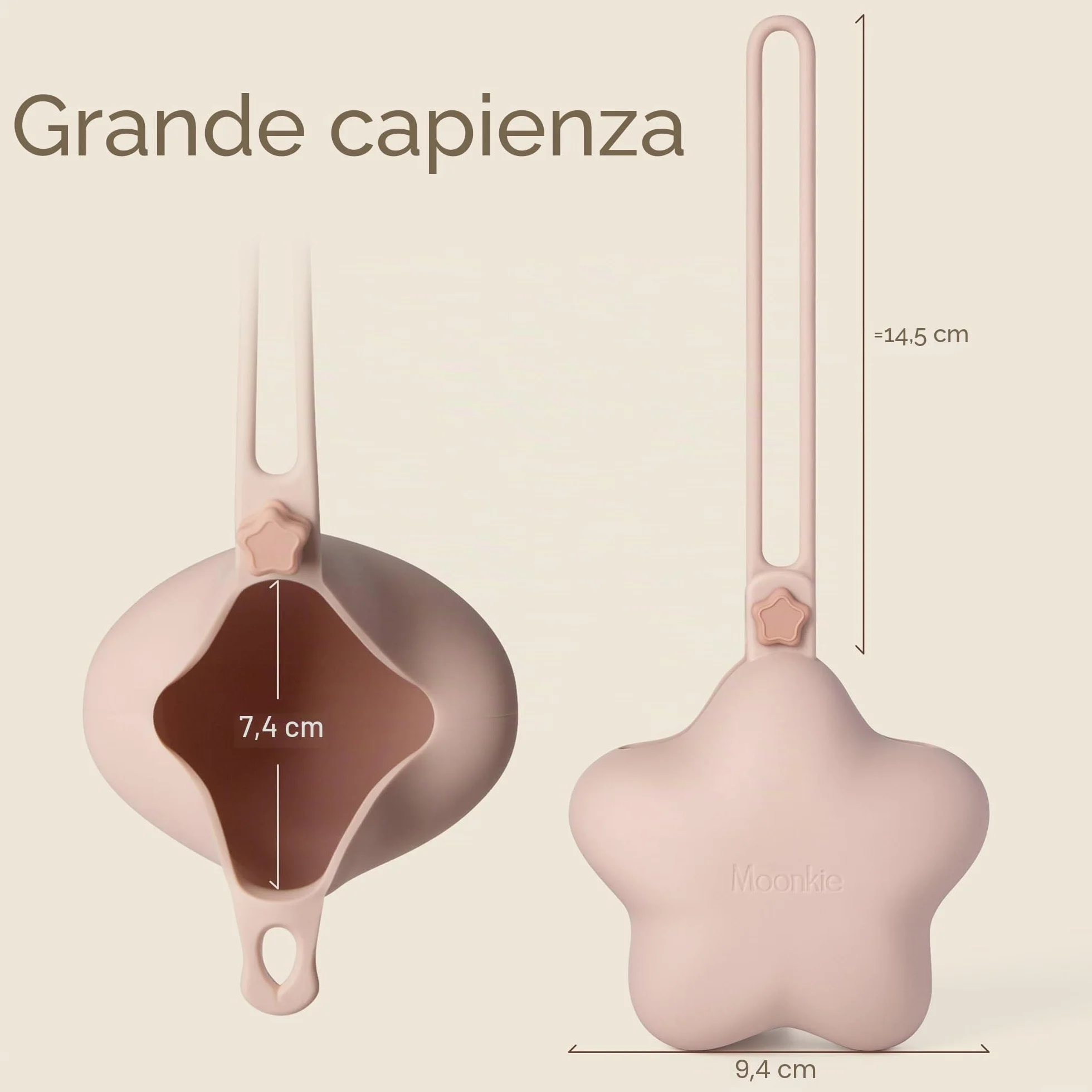 Moonkie Porta Ciuccio in Silicone 2 Pezzi Senza BPA Custodia da Viaggio per Bambini Verde Grigio Blu Perla