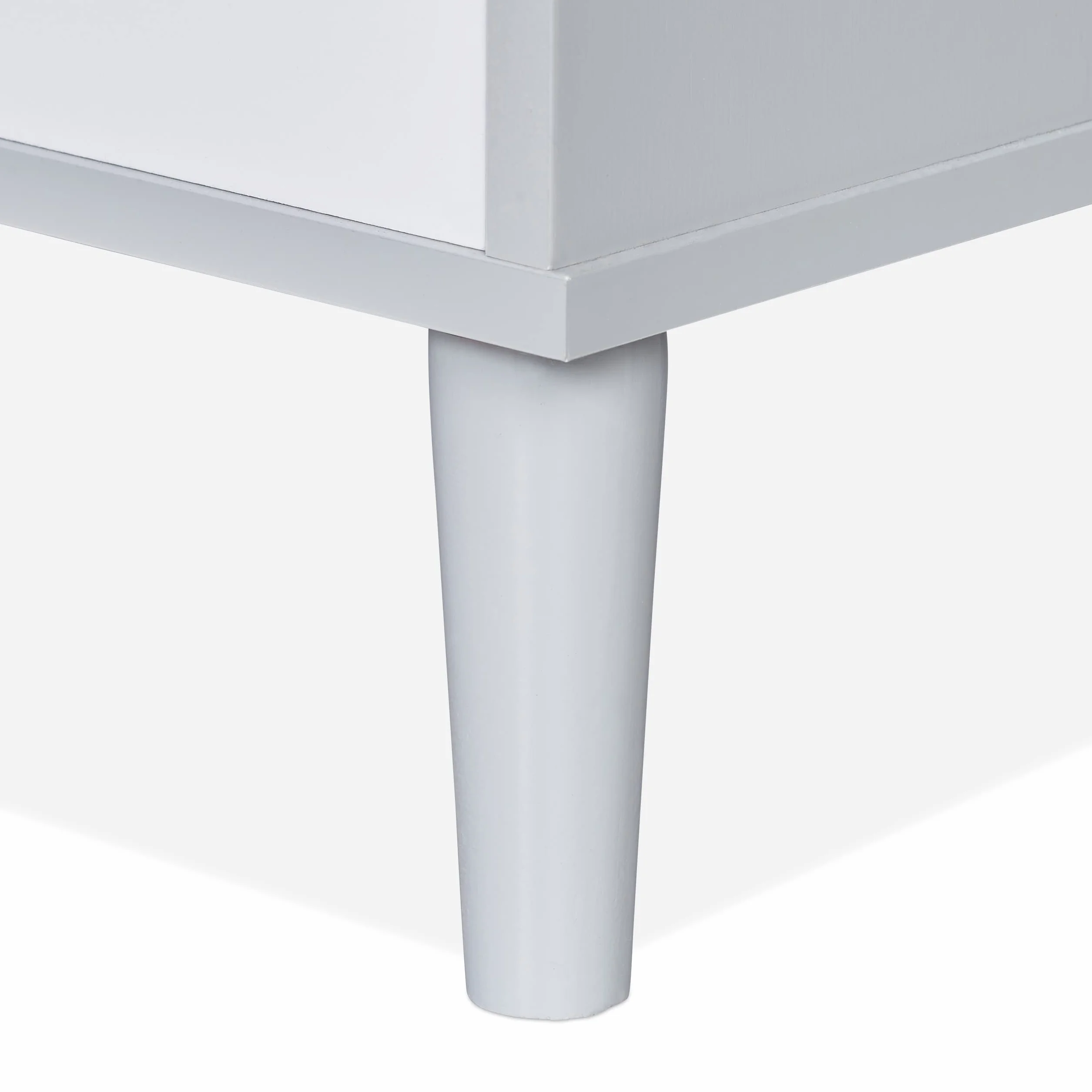 Relaxdays Appendiabiti per Bambini con Asta Attaccappanni e Ripiano 117x48x30 cm Grigio Bianco
