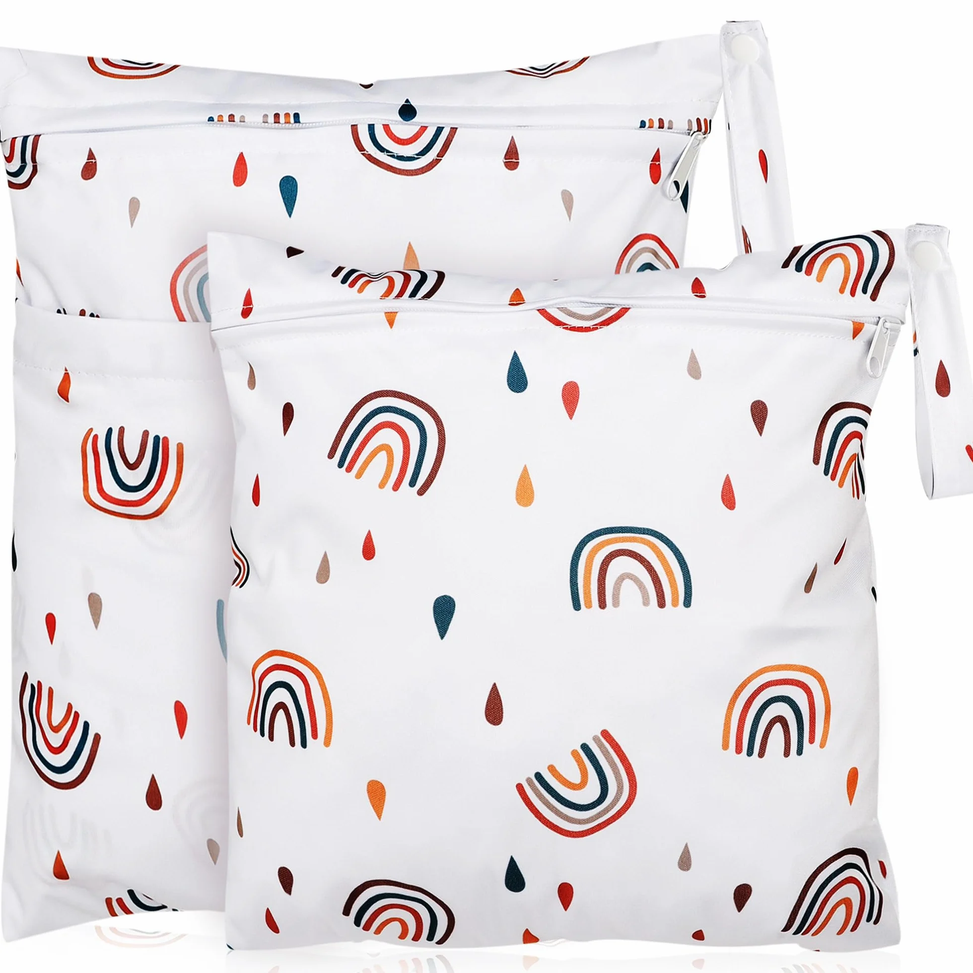 Borsa per pannolini Loscarol arcobaleno grande per asilo nido