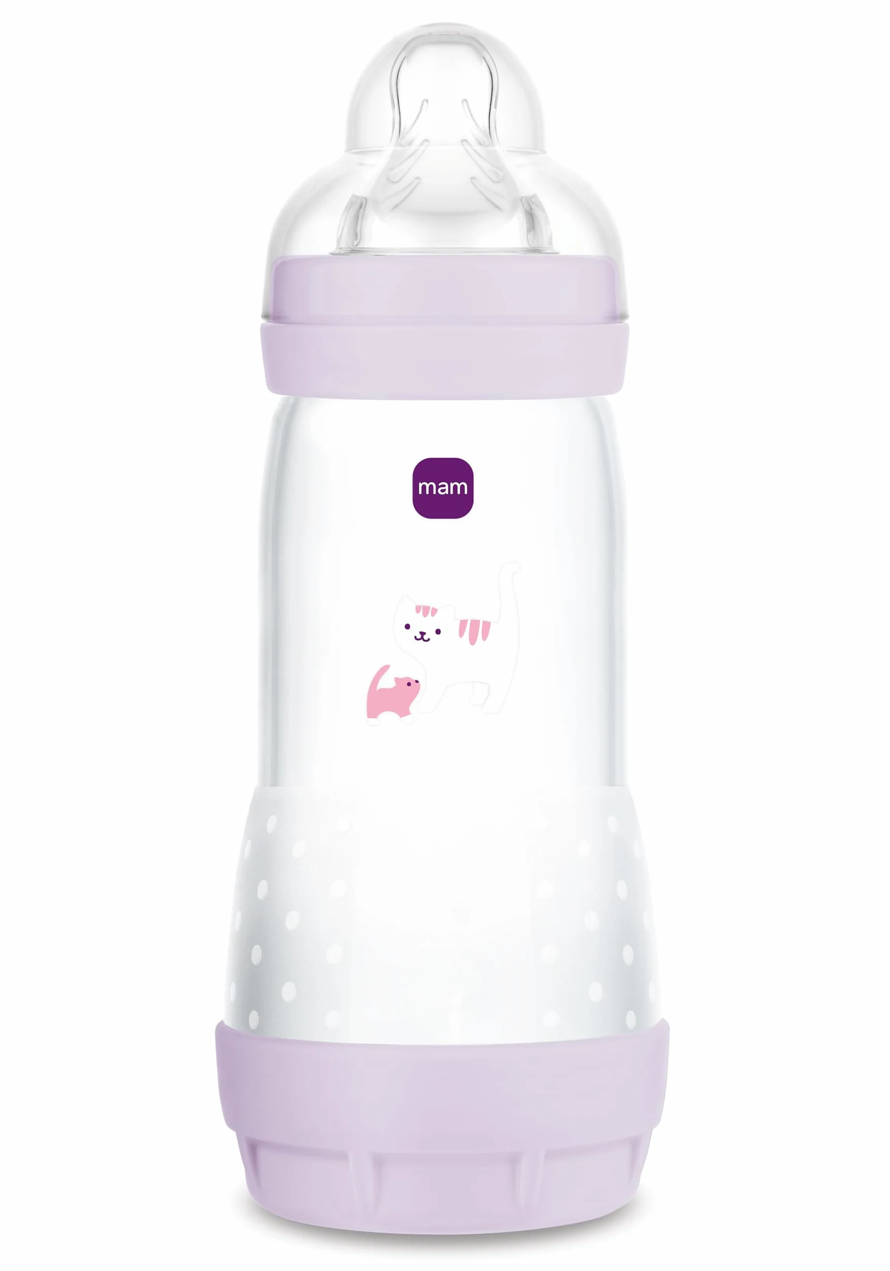 MAM Biberon Easy Start 320 ml Anticolica per Allattamento Misto Rosa 4+ Mesi