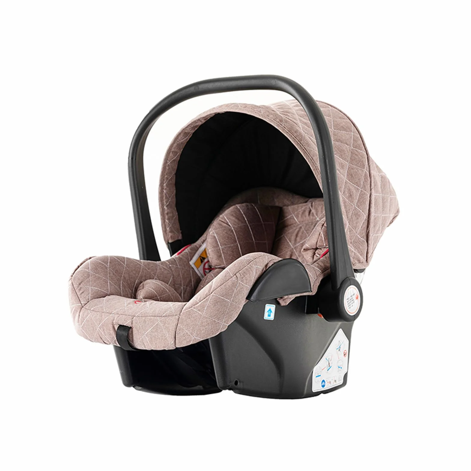 Passeggino 3 in 1 Trio Neonati Carrozzina Reversibile Spinta Bidirezionale Visione Aperta V9 Khaki