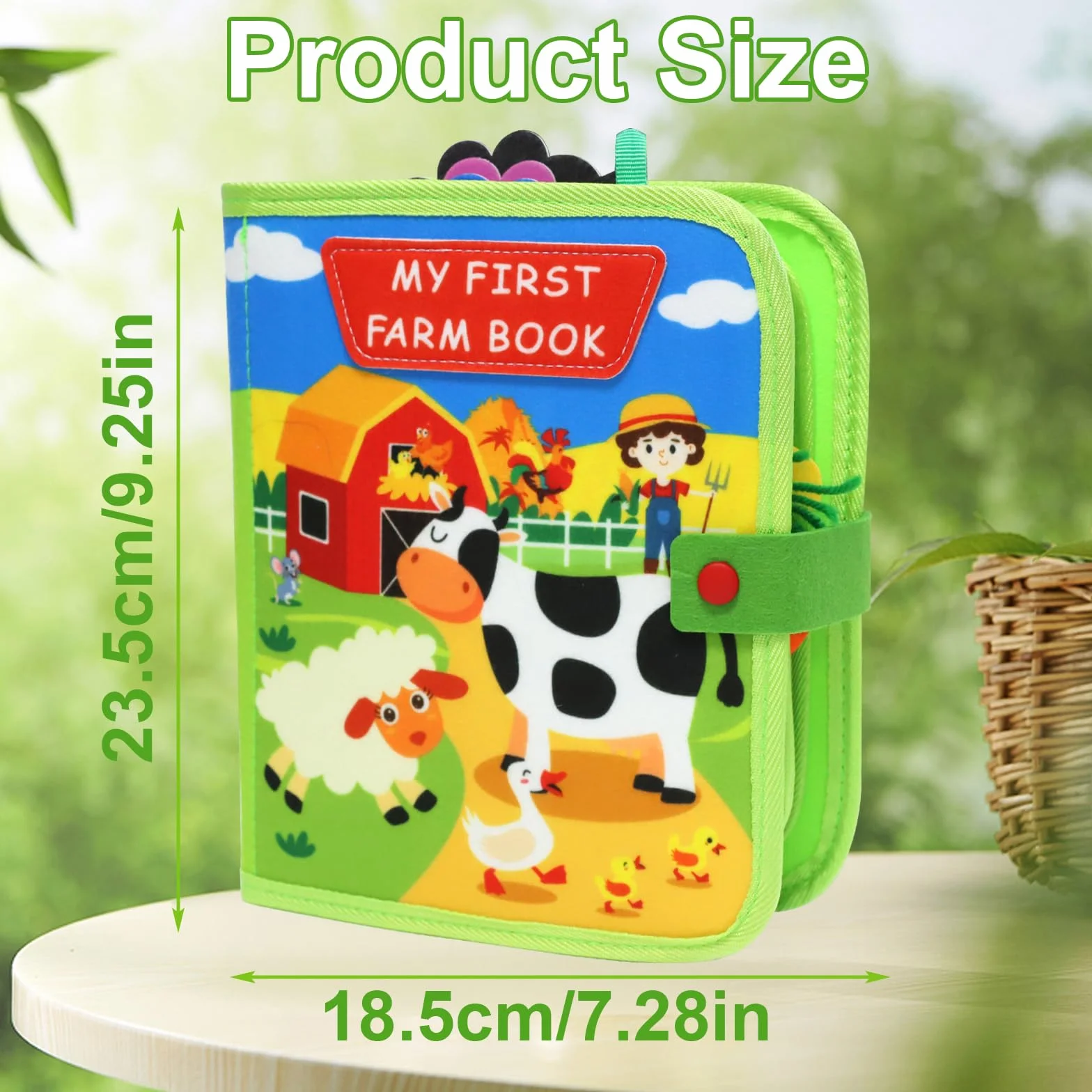 Montessori Busy Book per Bambini 1-3 Anni Libro Sensoriale Feltro Quiet Book Portatile