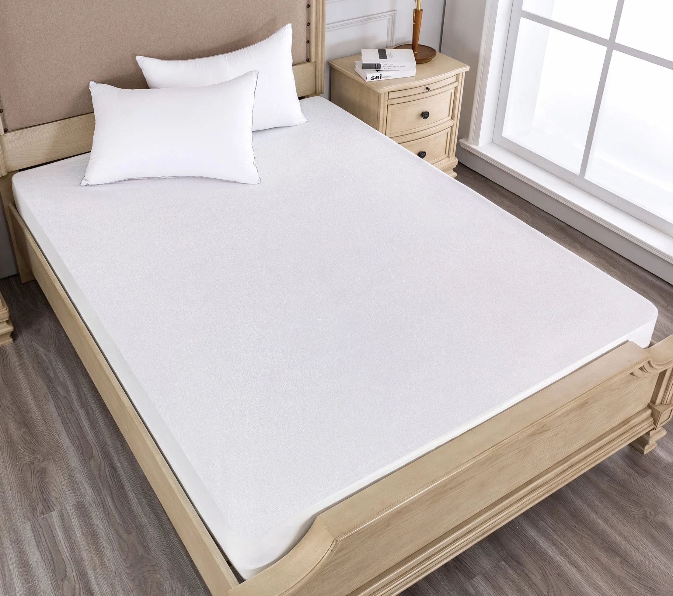 Coprimaterasso Impermeabile per Lettino Neonati 60x120 cm H18cm Anallergico Antiacaro Antibatterico