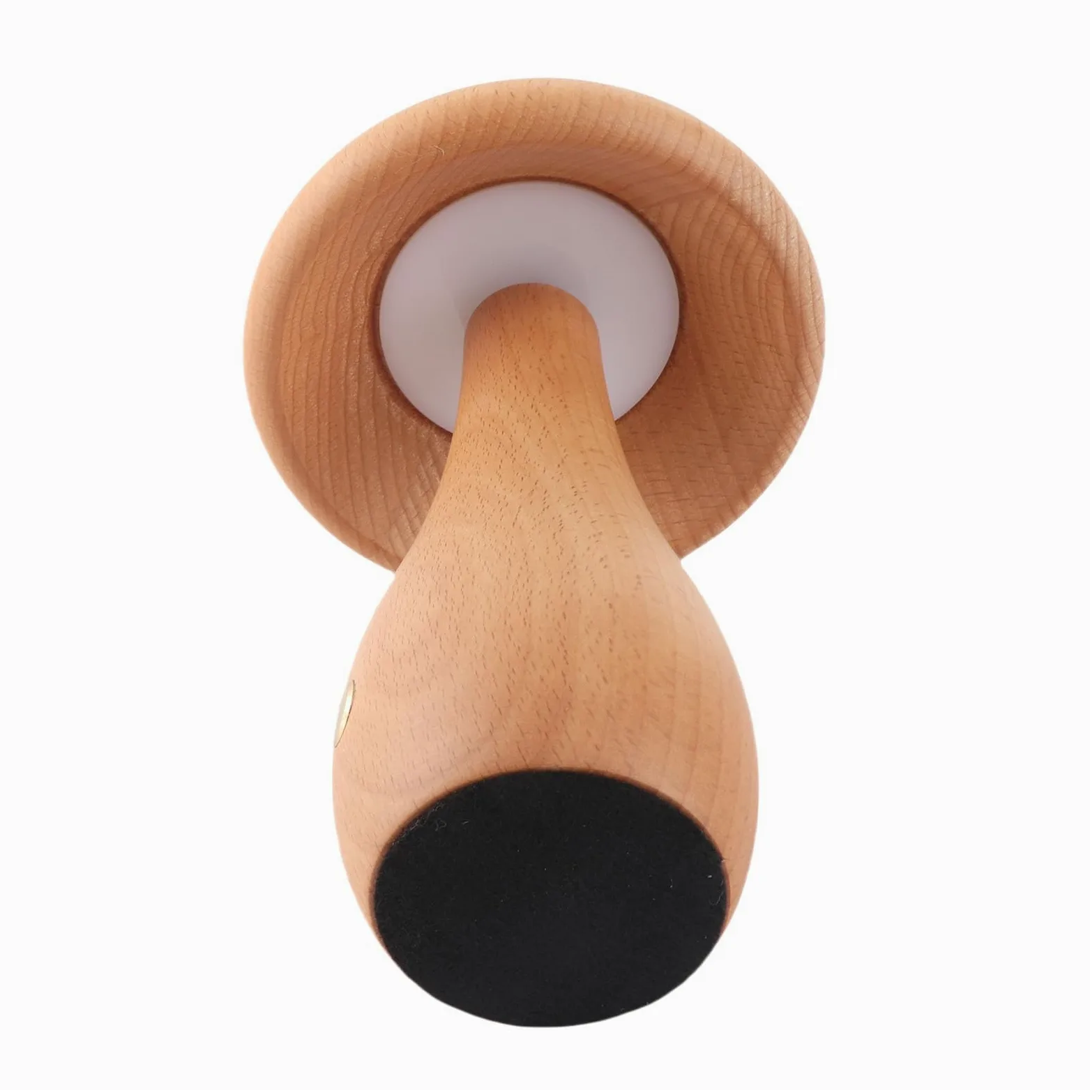 Fabater Lampada a Fungo in Legno Dimmerabile con 3 Temperature di Colore, Lampada da Tavolo Ricaricabile con Controllo Touch per Camera da Letto, Soggiorno, Ufficio, Giardino, Patio
