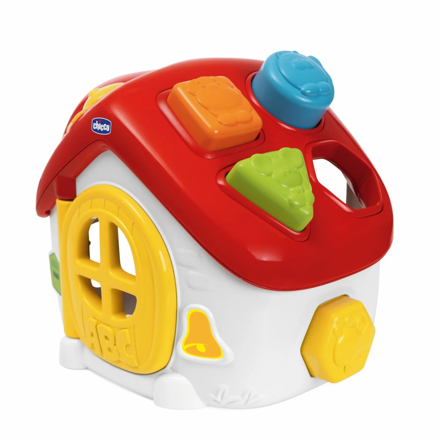 Chicco Gioco ABC Casina Luci e Suoni, Gioco elettronico biligue, Italiano e Inglese, Centro attività, 10-36 Mesi