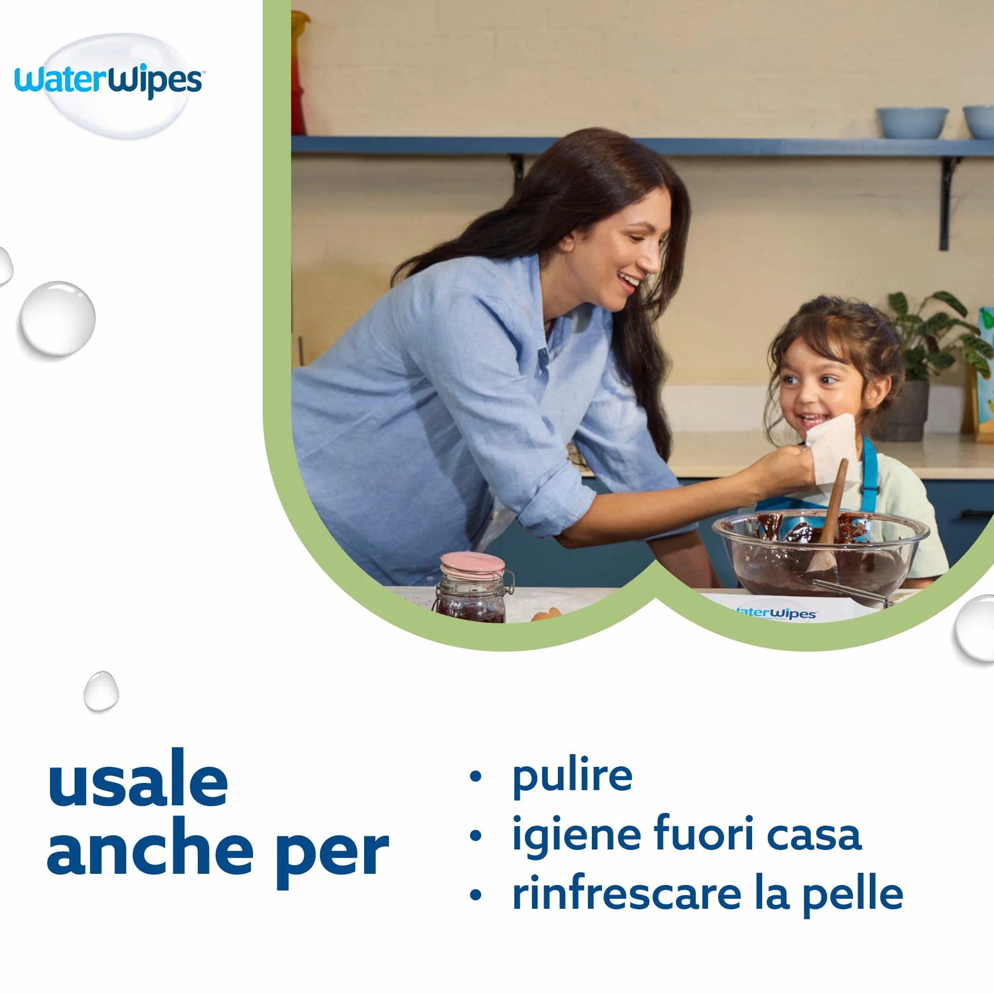 WaterWipes Salviettine Neonati Bambini Piccoli 720 Pezzi 12 Confezioni 99,9% Acqua Senza Profumo