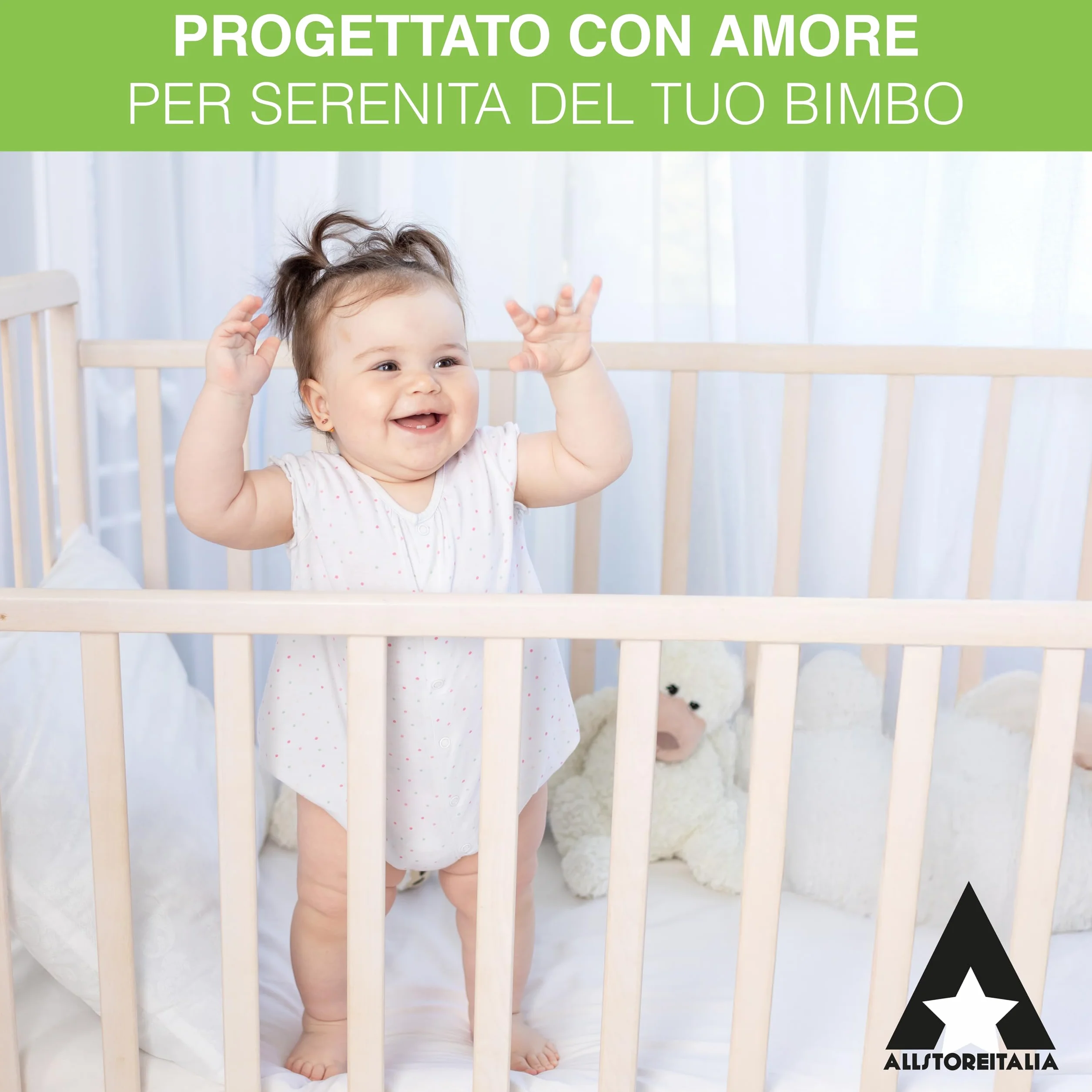 Traversina Neonato Coprimaterasso Impermeabile Bamboo Morbido Cotone Traspirante Anti Soffoco 60x120 cm Oeko-Tex