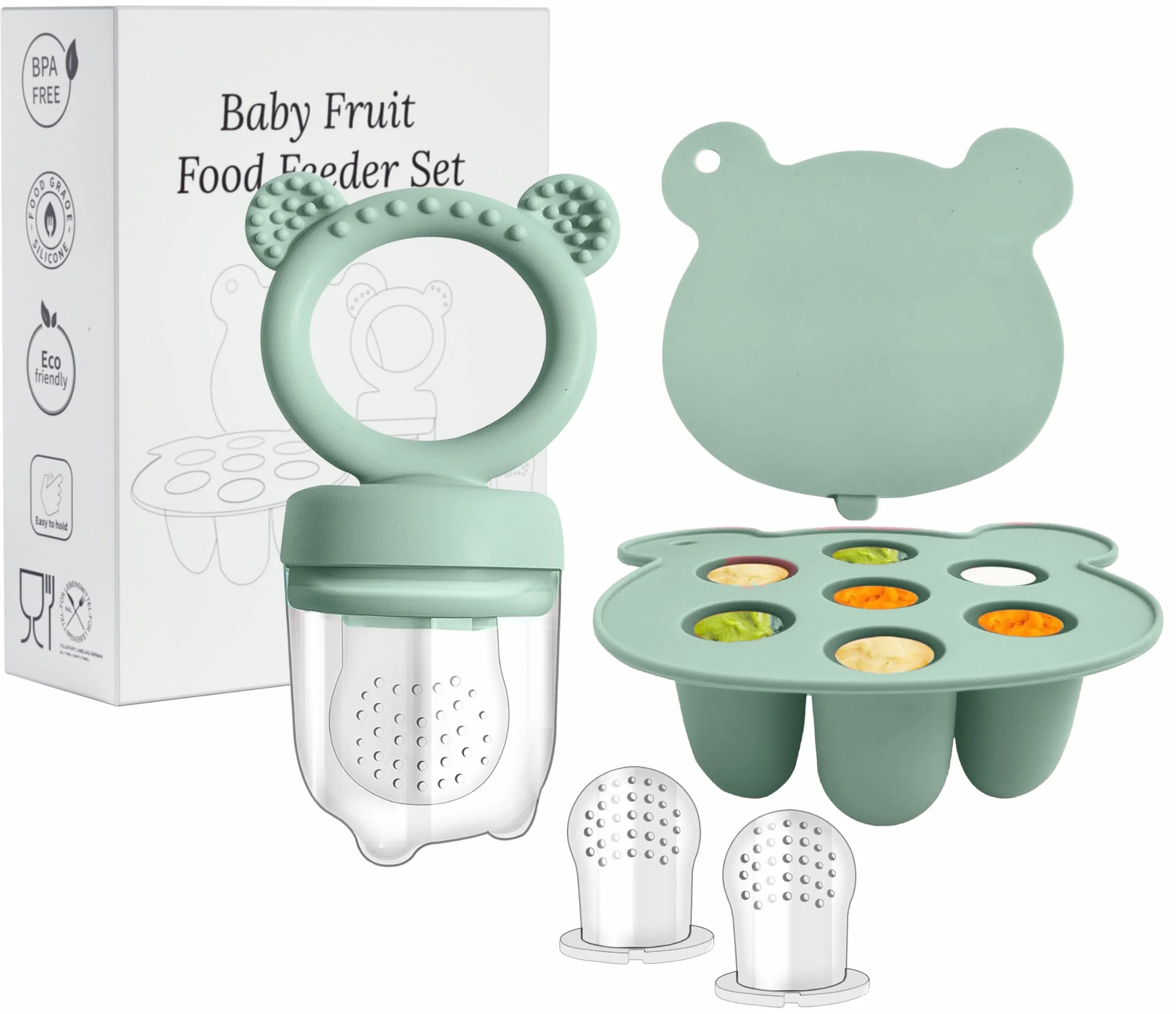 Ciuccio Mam Frutta 4M+ Stampo per Ghiaccioli al Latte Materno Silicone Morbido Senza BPA