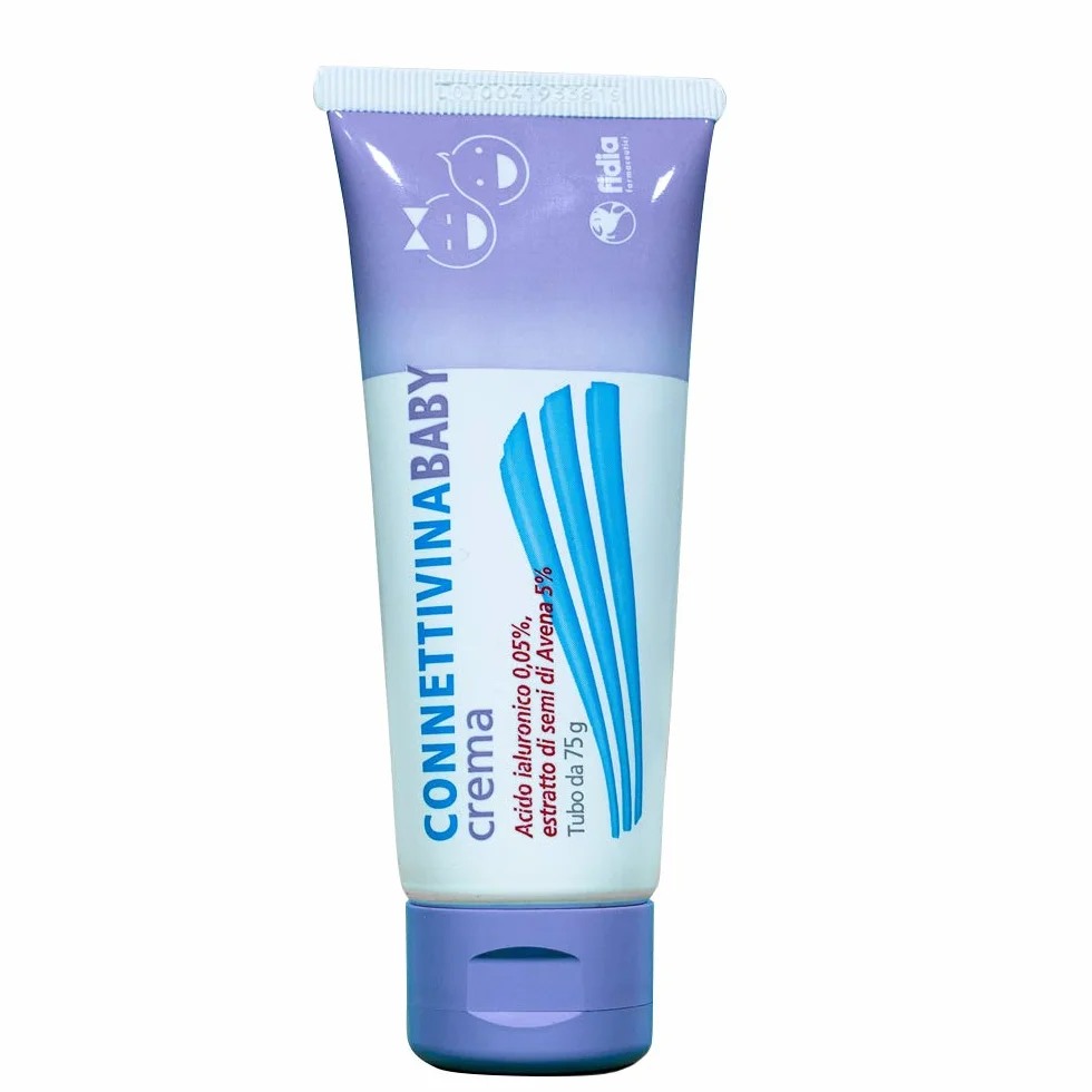 Fidia Farmaceutici ConnettivinaBaby Crema per il Cambio 75g con Acido Ialuronico e Ossido di Zinco