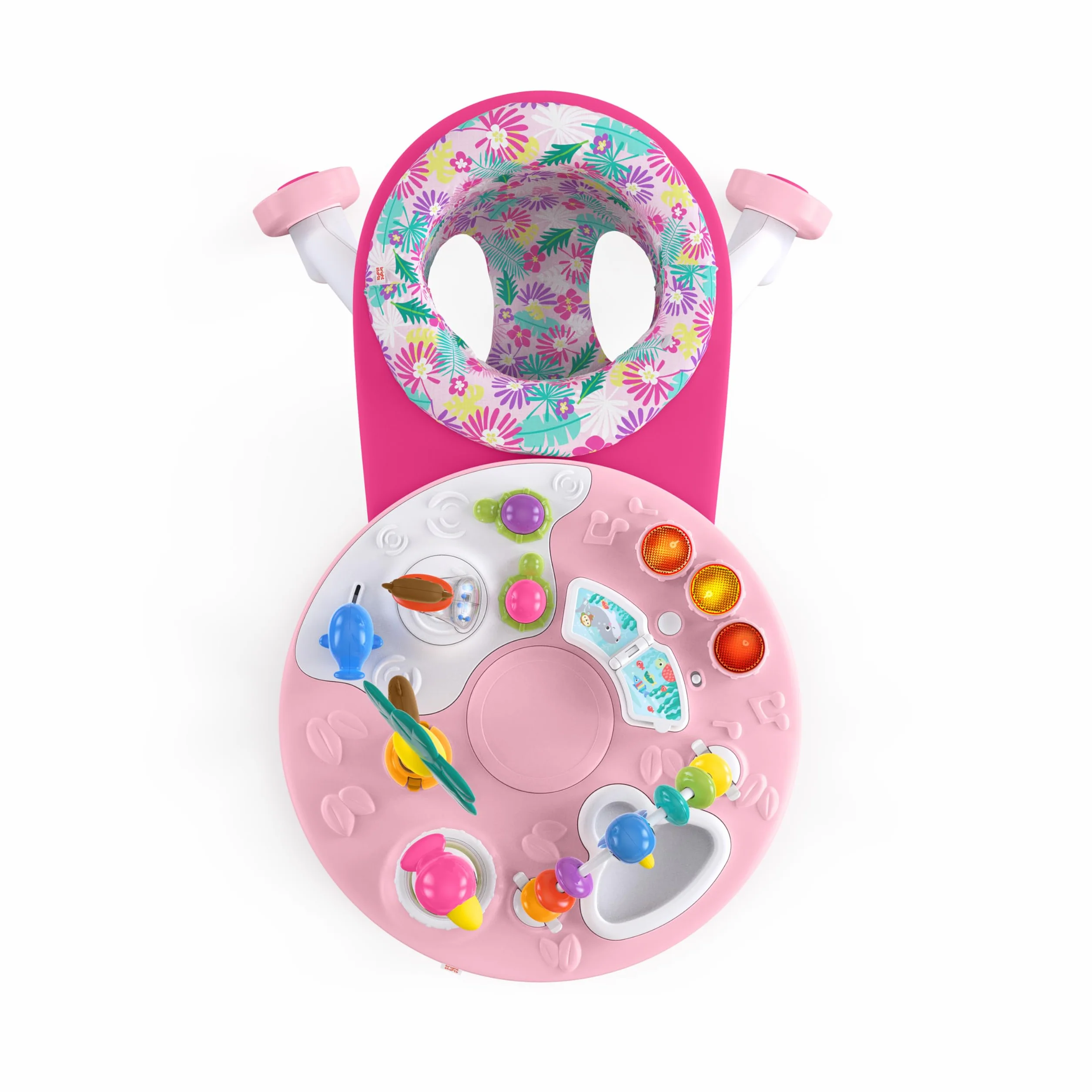 Bright Starts Centro Attività Around We Go Tropic Coral Luci e Suoni Girello Musicale Rosa 6 Mesi+