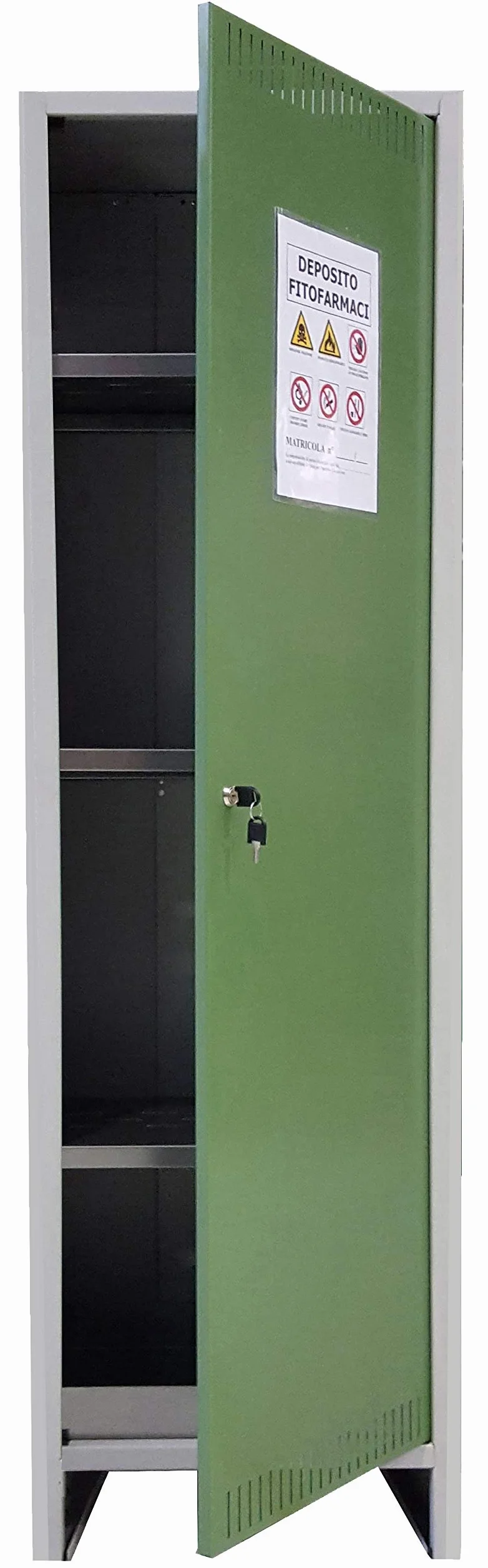 Armadio per fitofarmaci PRO.METAL 1A 50x40x179H Verde