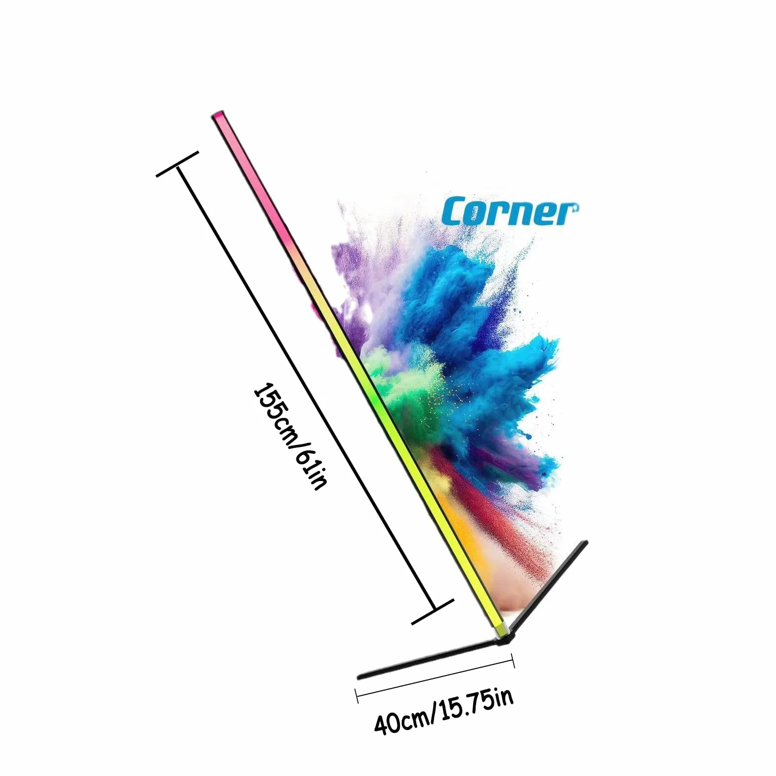 Lampada da Terra LED,155CM, RGB Piantana Dimmerabile con APP e Telecomando, Musica Sincronizzazione, Smart Lampade da Terra Salotto, Piantana LED per Soggiornoe Camera da Letto