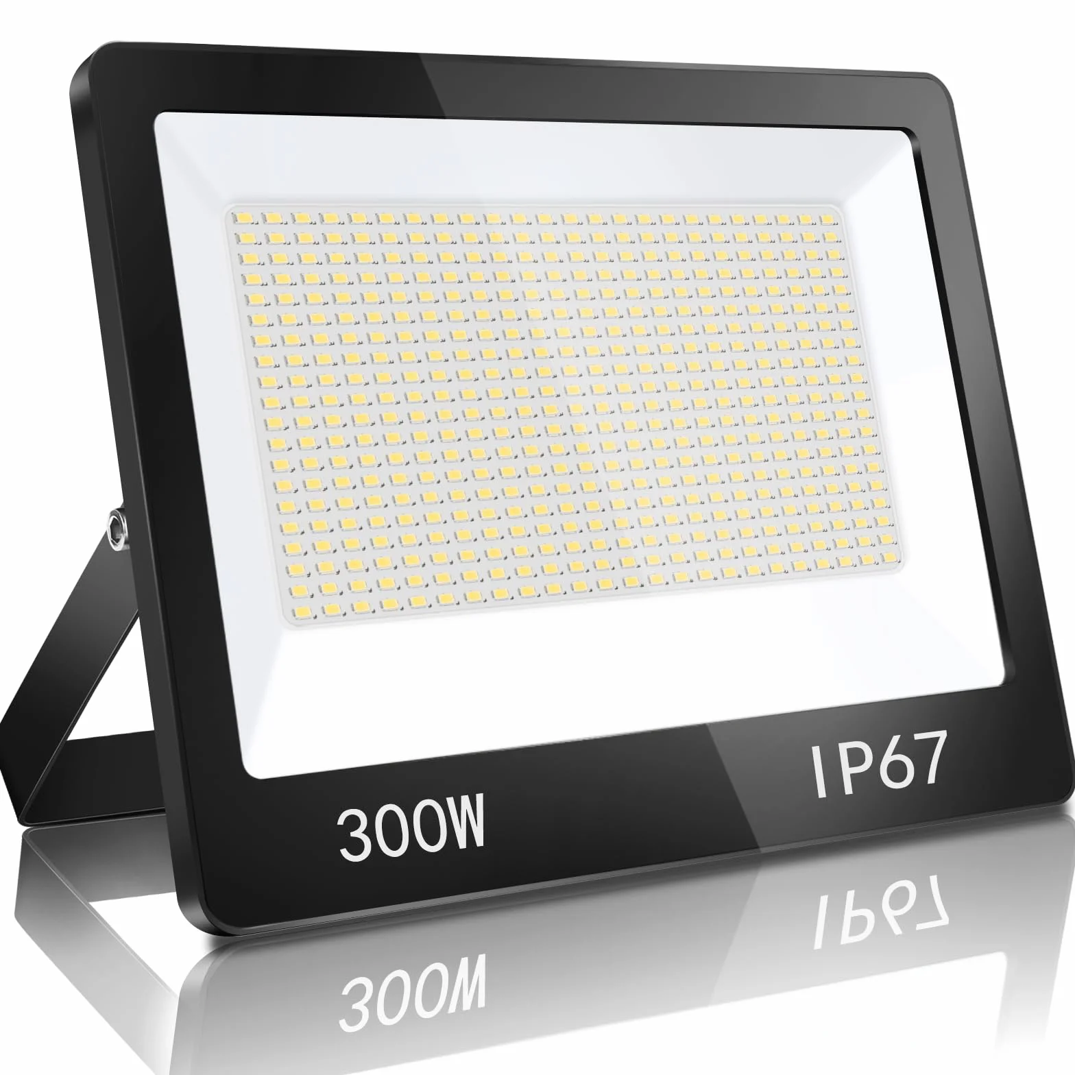 YIQIBRO Faretto LED da Esterno 300W, 30000LM 6500K Super Luminoso Bianco Freddo Faro LED Esterno con Trasformatore, IP67 Impermeabile Luce di Sicurezza per Giardino Garage Fabbrica Stadio Terrazza