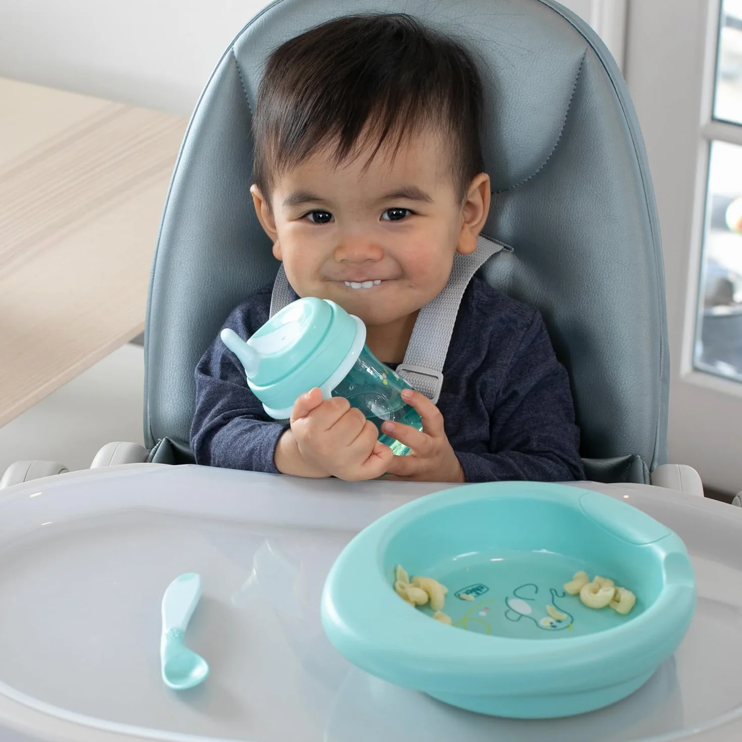 Chicco Training Cup Antigoccia per Bambini 6 Mesi+ Senza BPA Azzurro