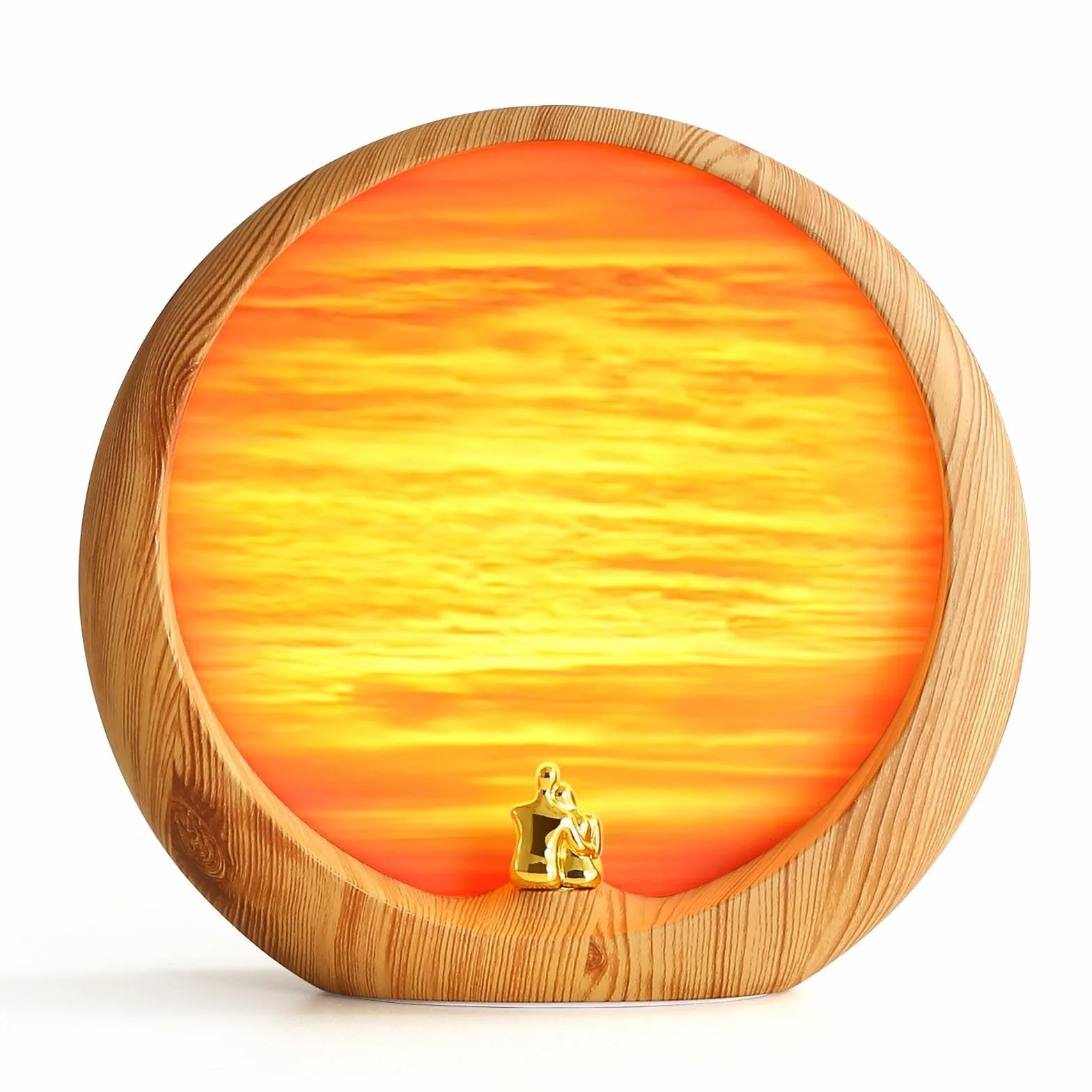 mamre Lampada al Tramonto Dorata Decorazioni Per La Casa Lampada da Tavolo Regali Per Anniversario di Matrimonio San Valentino Festa Della Mamma Compleanno