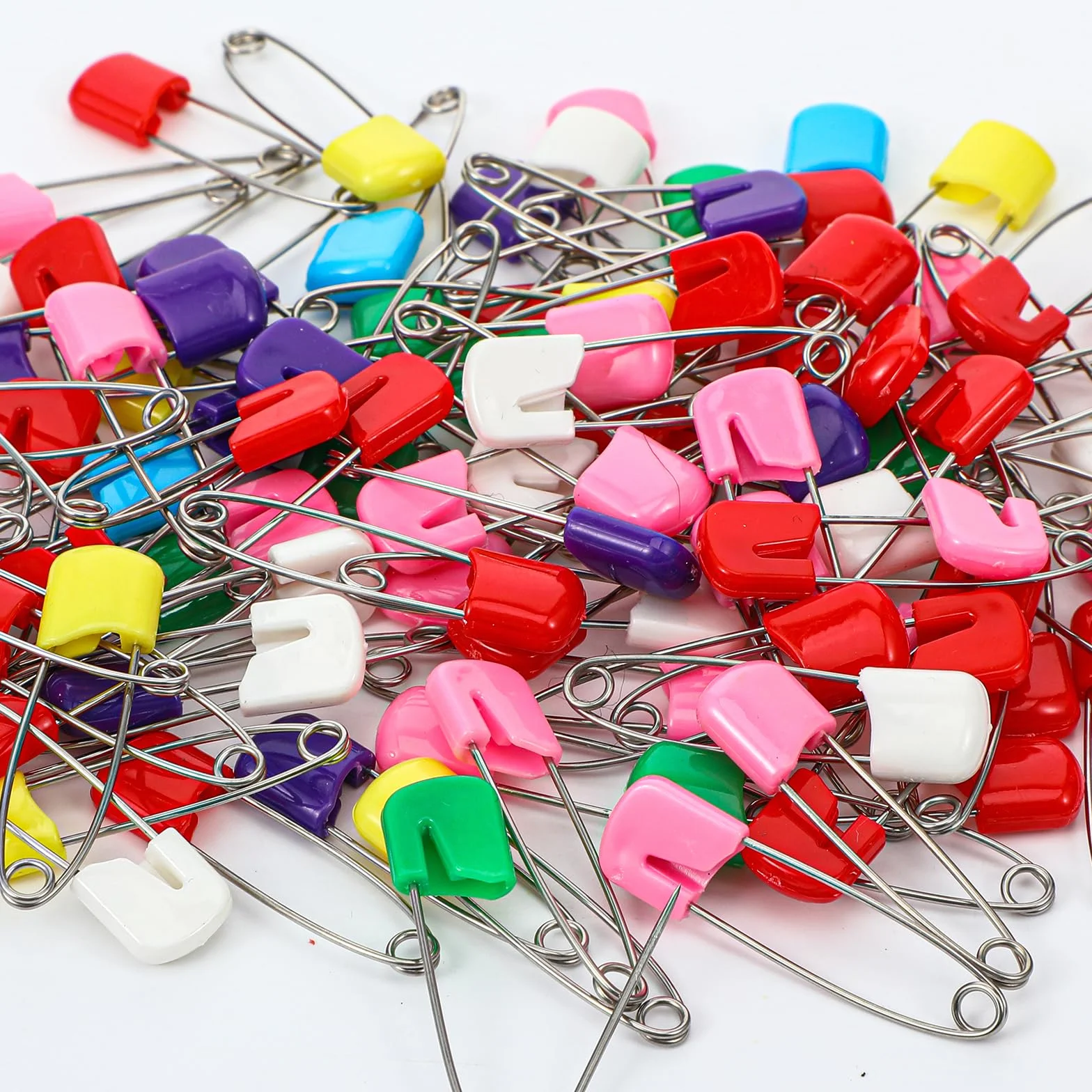 Aghi di sicurezza per bambini con testa in plastica 50 sztuk
