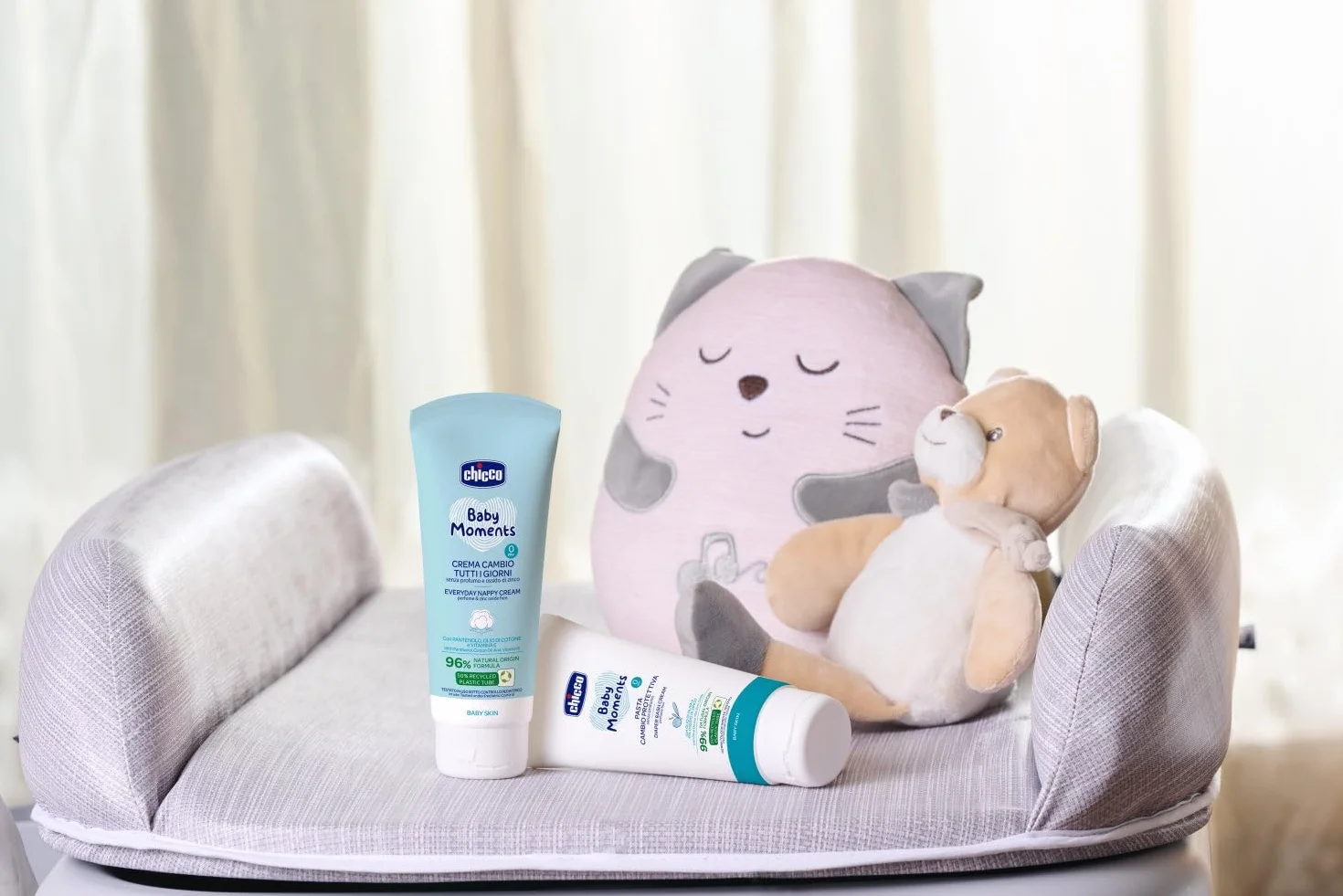 Chicco Baby Moments Pasta Cambio Protettiva, Pasta Cambio Pannolino, Ossido di Zinco, Formula Delicata, 100 ml