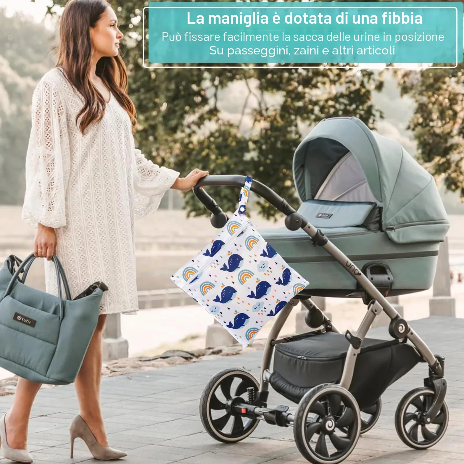 Wet Bag Impermeabile da Viaggio 30x28cm 3 Pezzi Sacchetti Organizer con Cerniera