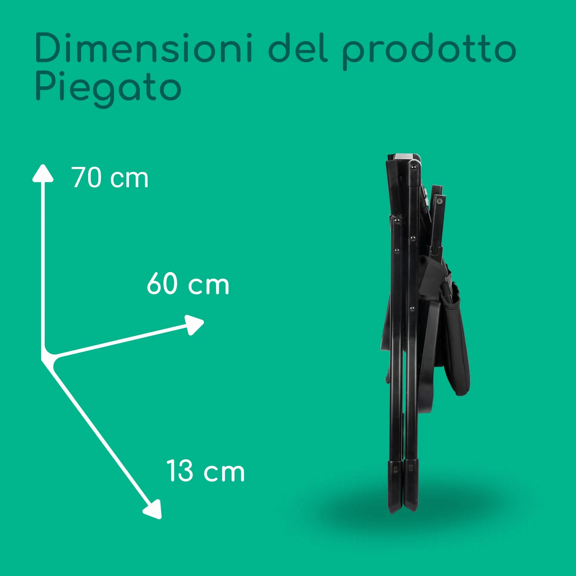Bebeconfort Lily Seggiolone Pappa Pieghevole Viaggio, 6 mesi-3 anni, 9-15 kg, 4 kg, Tinted Graphite