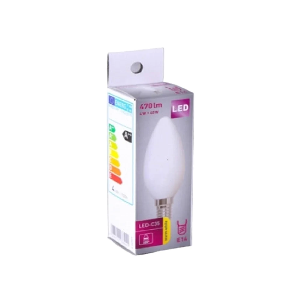 1fortunate lampadine, Confezione da 20, Lampadina a candela a LED C35 AC220V E14 3W Ristorante Luci for soggiorno Lampadario di cristallo Sorgente luminosa(Cold white,E14 Clear Cover)