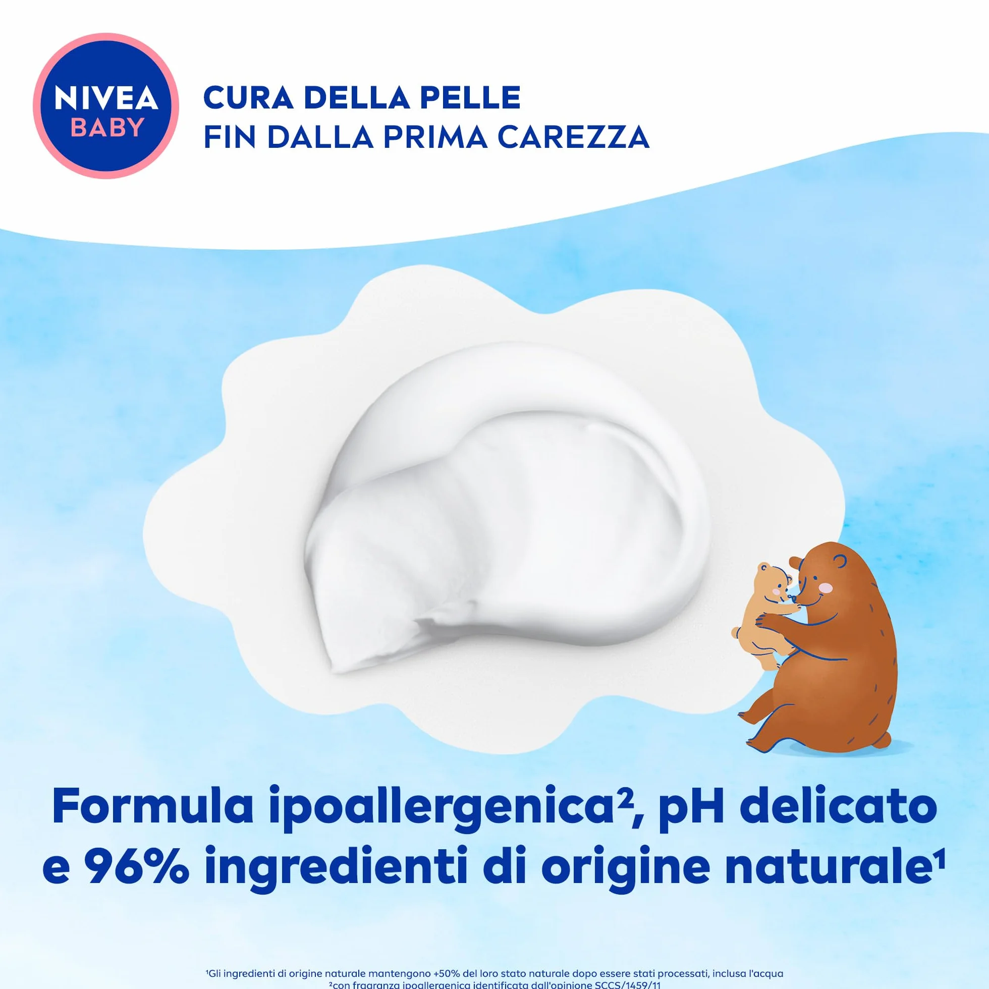 NIVEA BABY Viso & Corpo Crema Soffice 200ml, Crema corpo bambini idratante e nutriente, Crema viso neonato con Latte di Mandorla e Vitamine