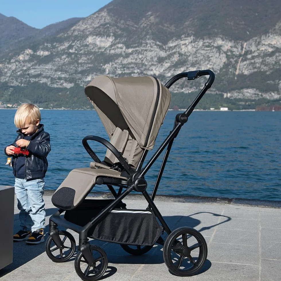 Foppapedretti Spritz I-Size System Modulare Combinato Passeggino Navicella Seggiolino Auto Titanium